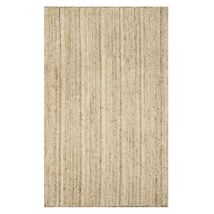 Beige Jute Braided Area Rug
