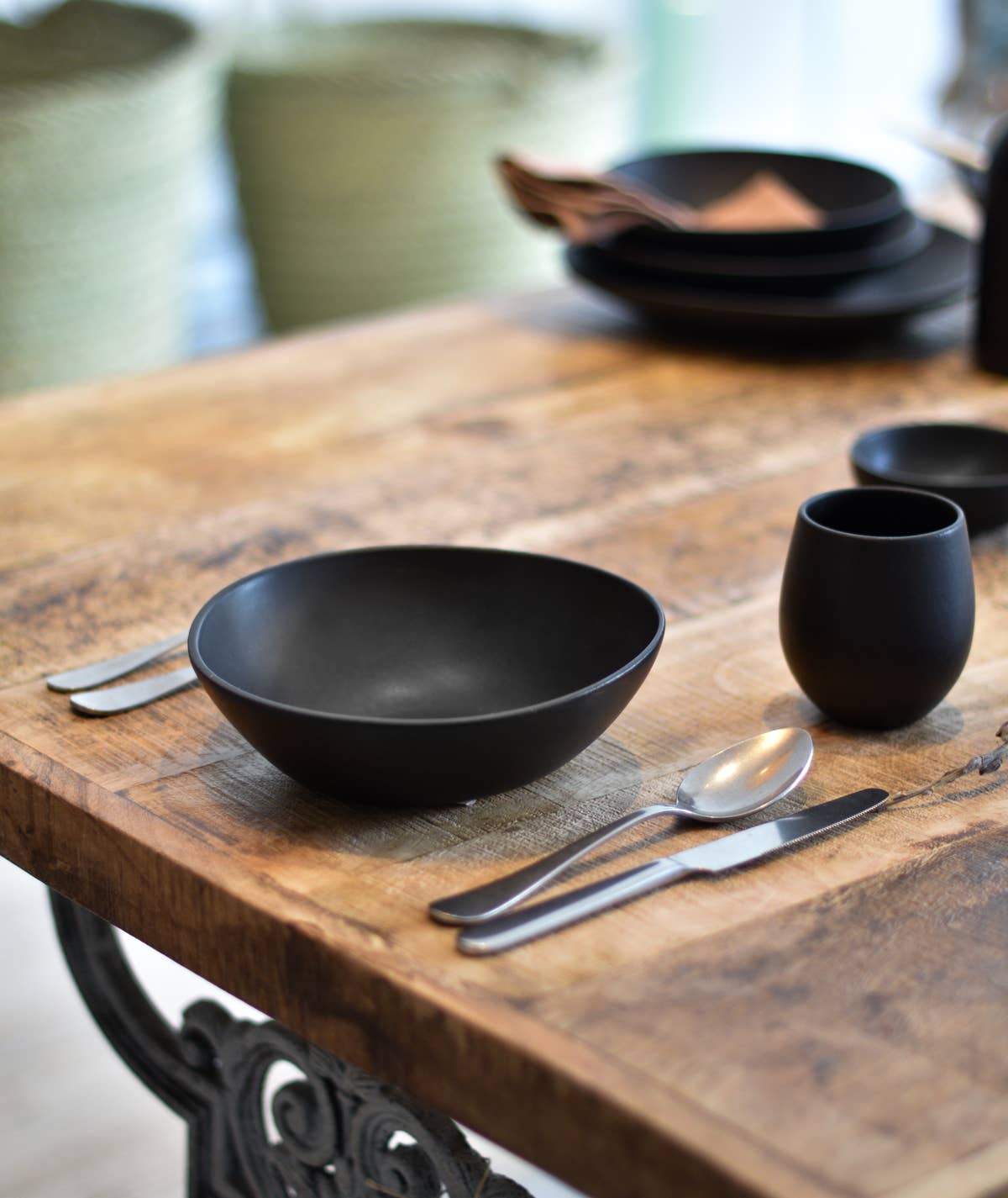 Dadasi Soup Plate | Matte Black