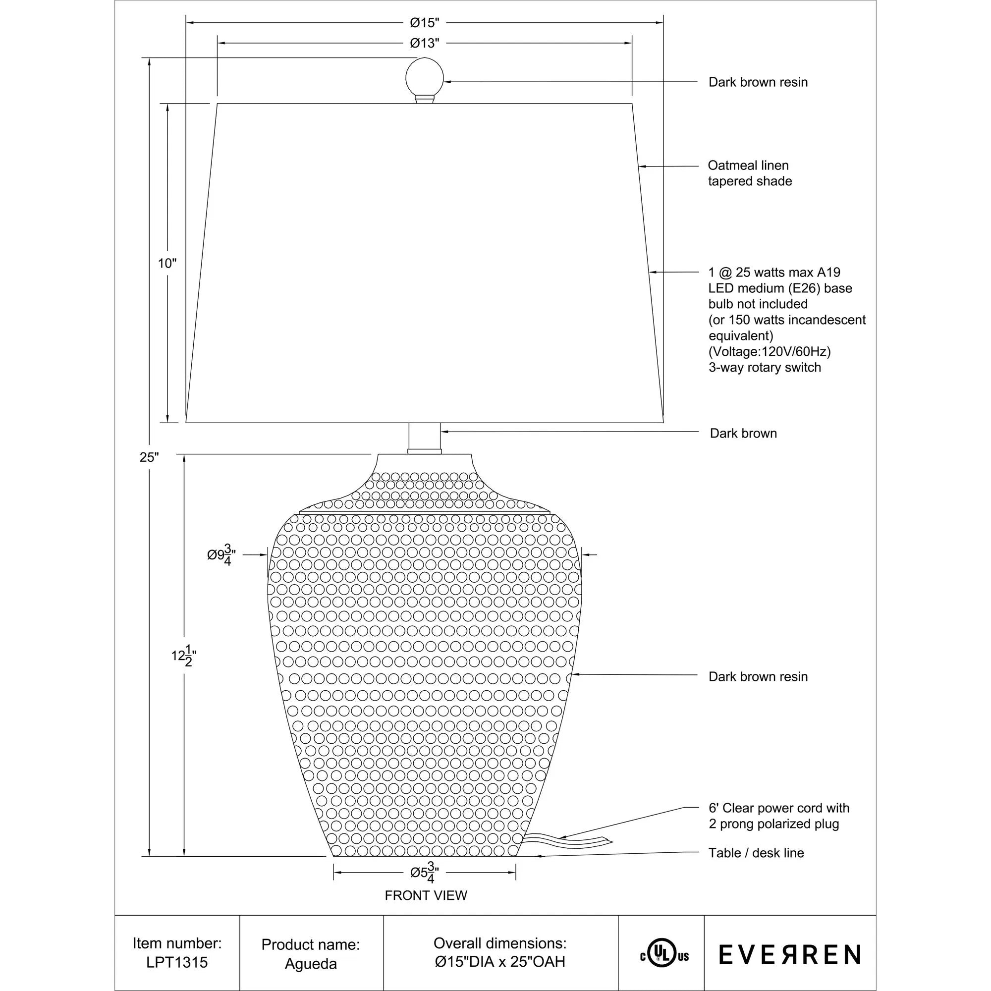 Agueda Table Lamp