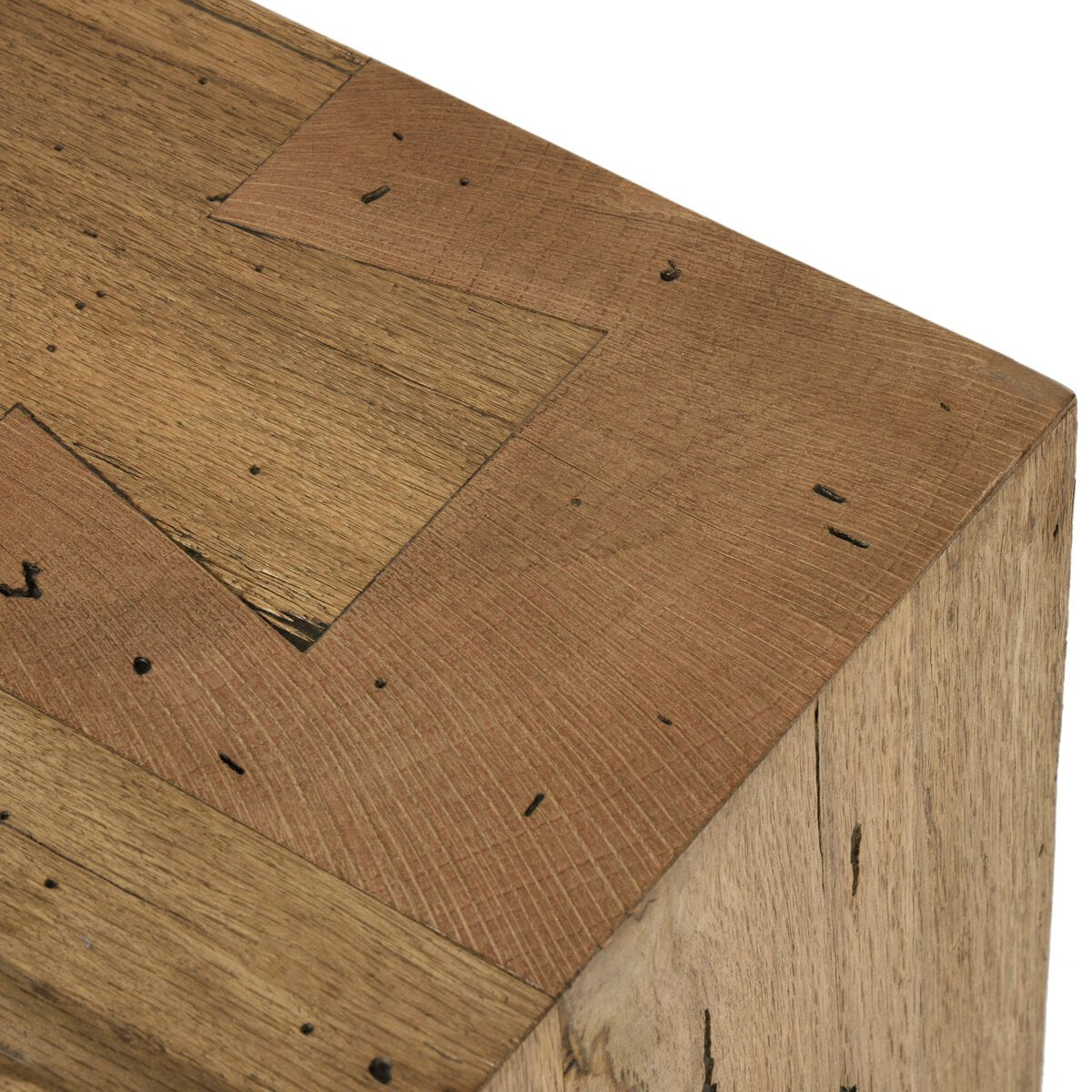 Abaso Large Accent Bench | Rustic Wormwood Oak Floor Sample