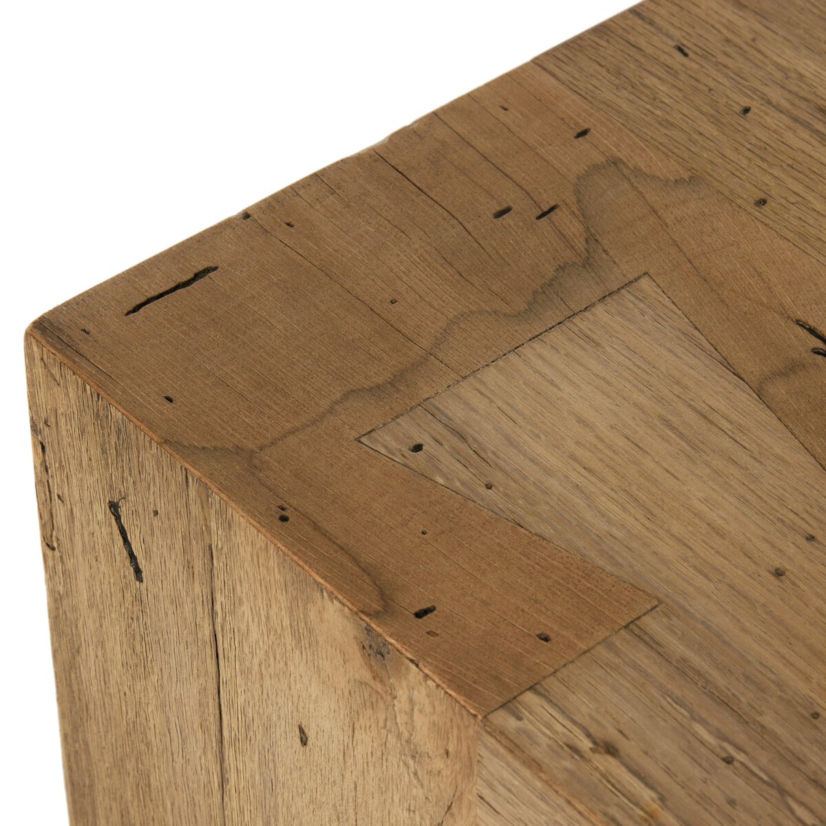Abaso Large Accent Bench | Rustic Wormwood Oak Floor Sample
