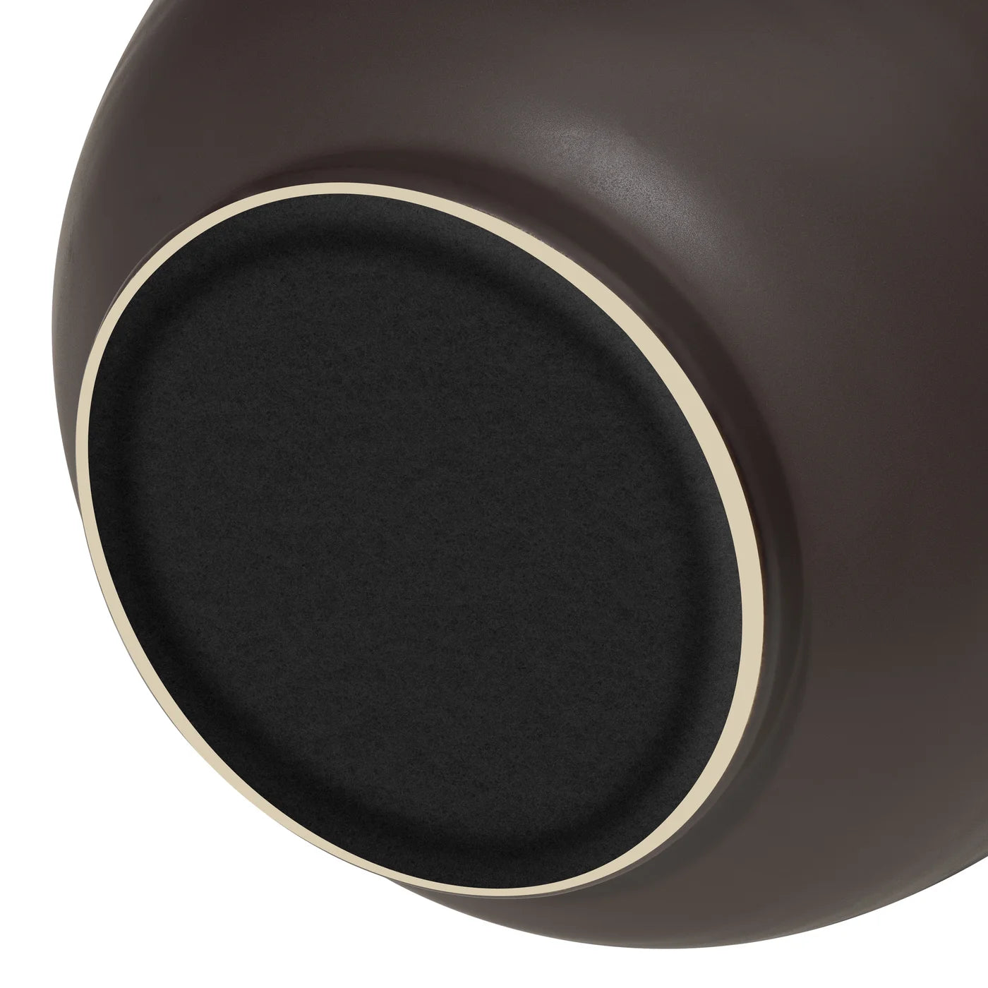 Capri Double Handle Ceramic Oval Urn Vase | Matte Brown