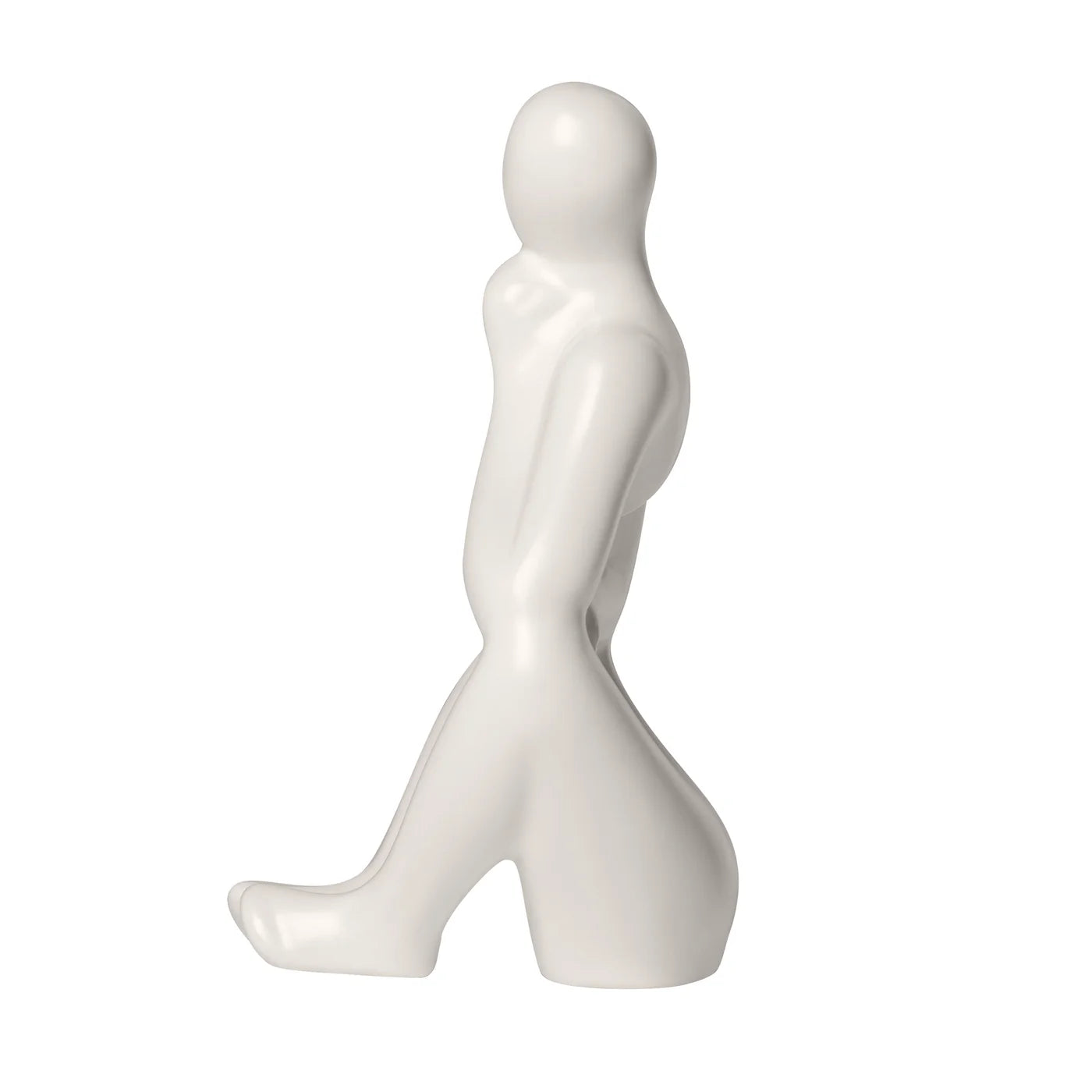 Pensive Ceramic Figure | Matte White