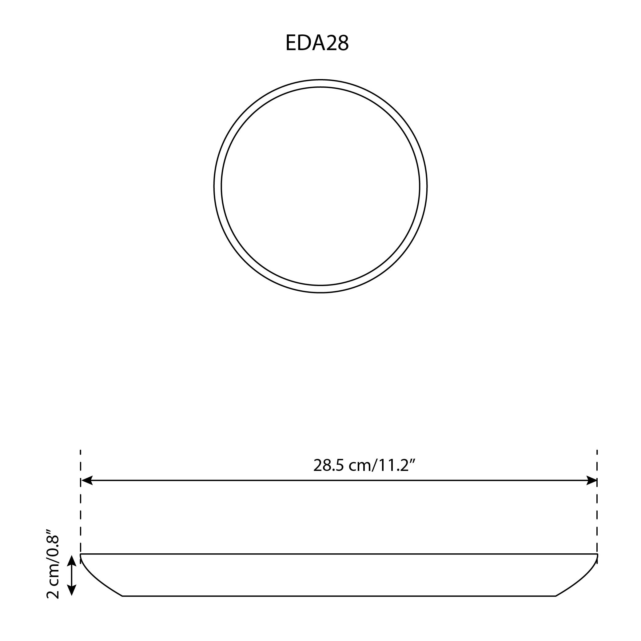 Edan Flat Dinner Plate | Matte Terracotta / Shiny Terracotta