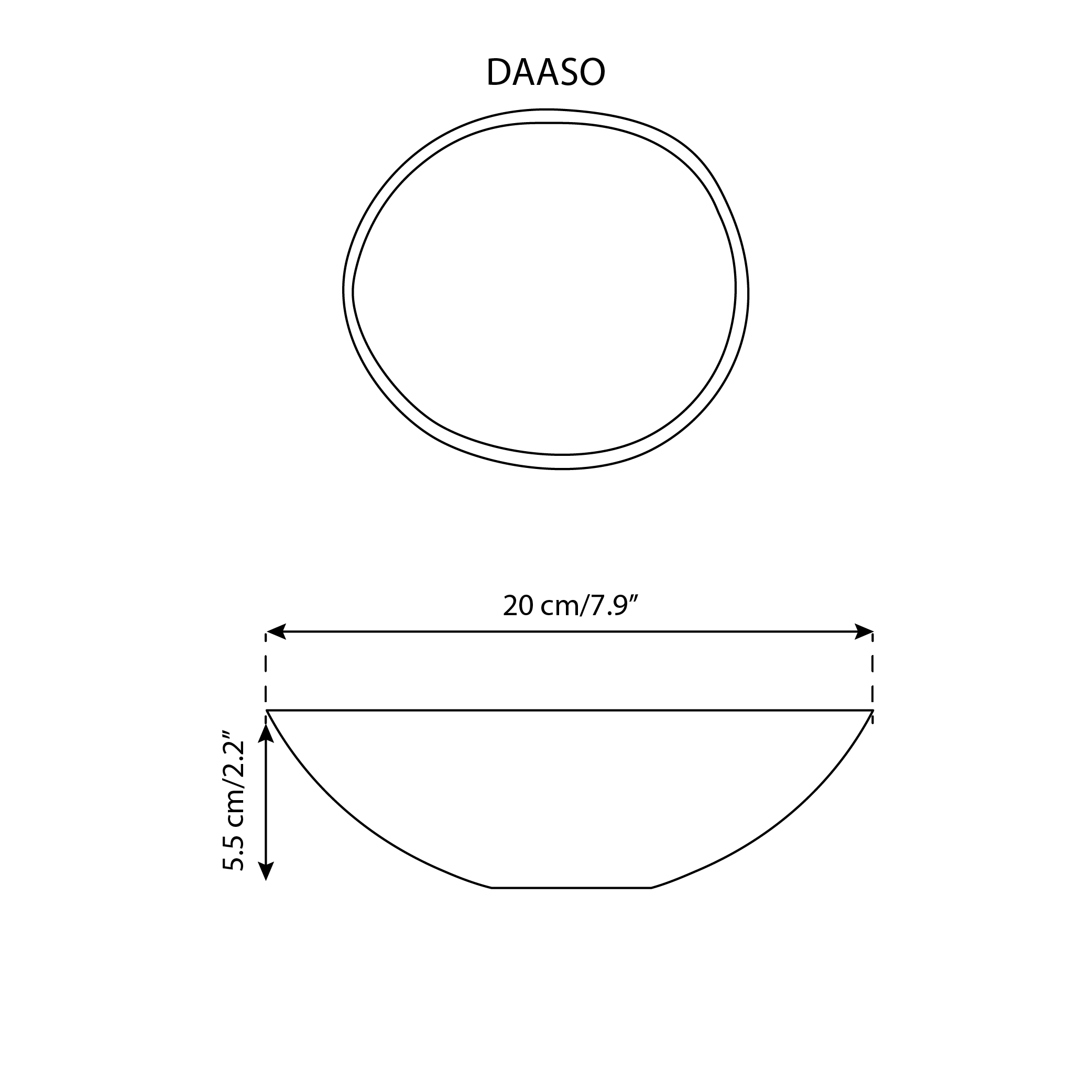 Dadasi Soup Plate | Matte Black