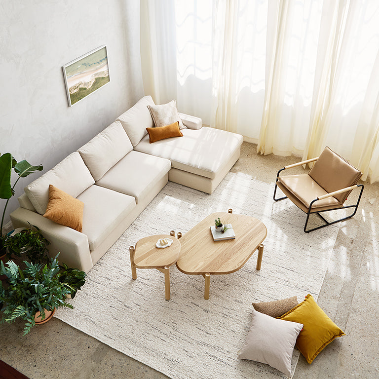 Ashdale Sectional | Merino Cream