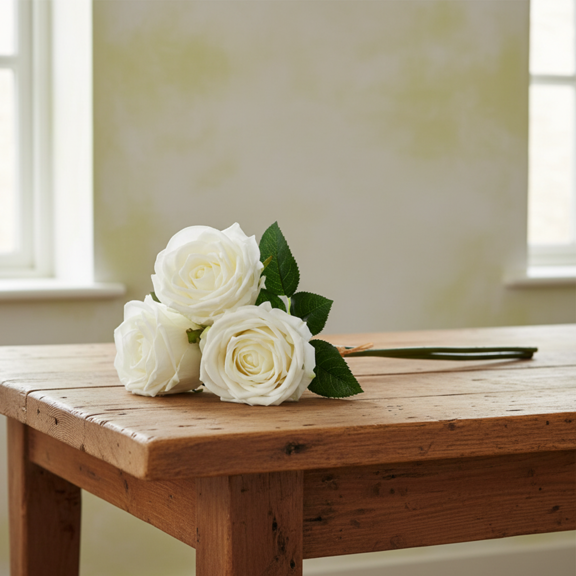 Real Touch Rose Bundle | White