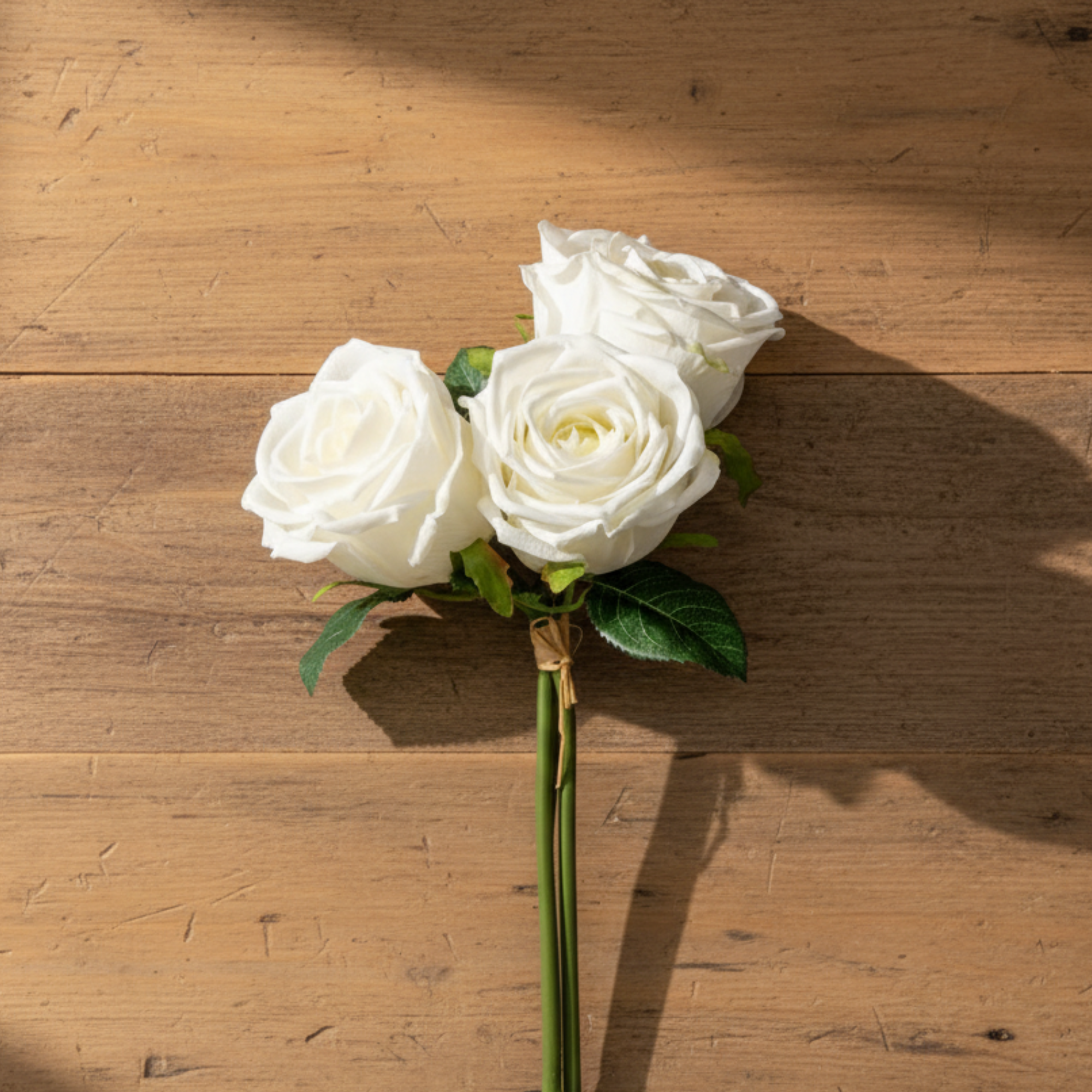 Real Touch Rose Bundle | White