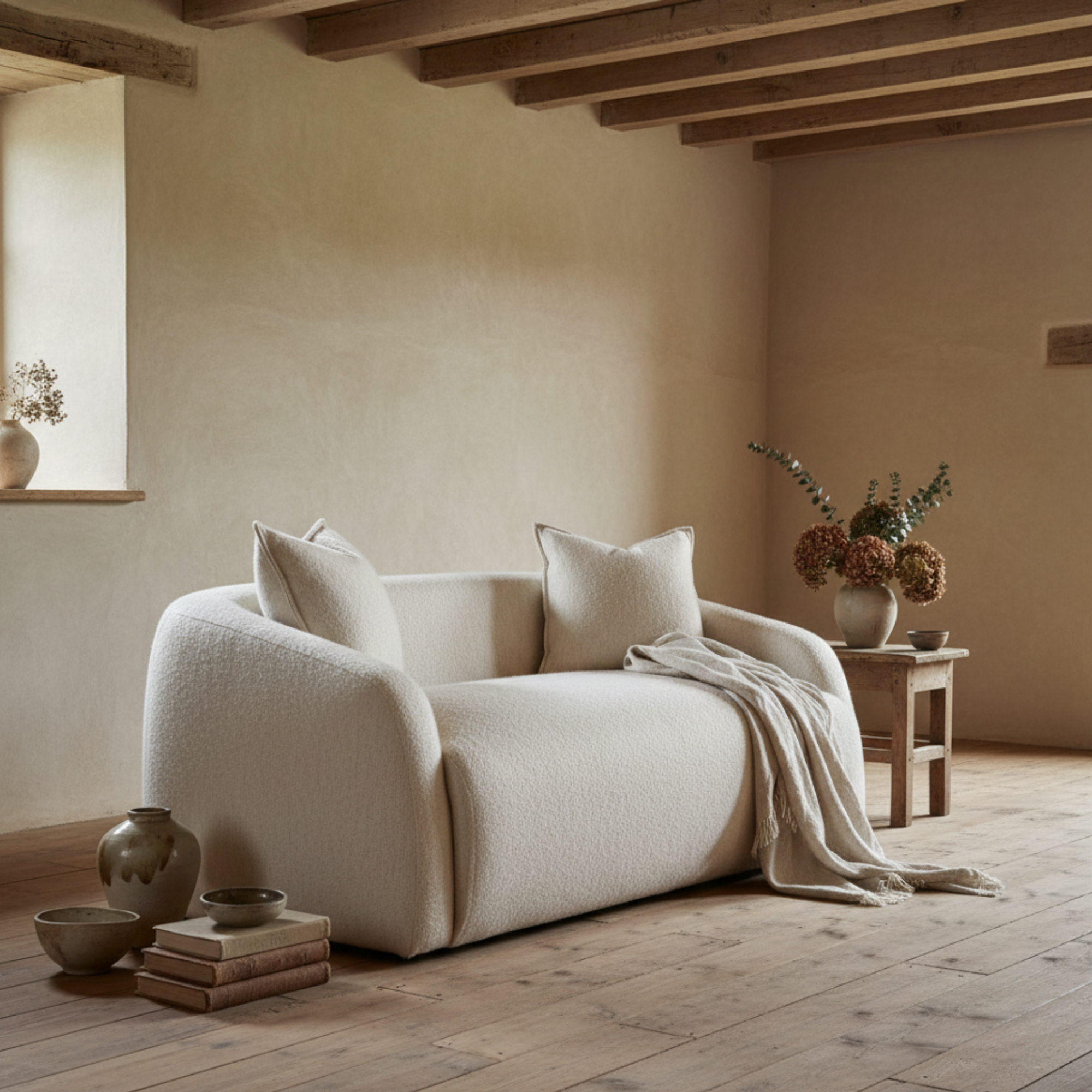 Theo Club Loveseat | Cuddles Bone