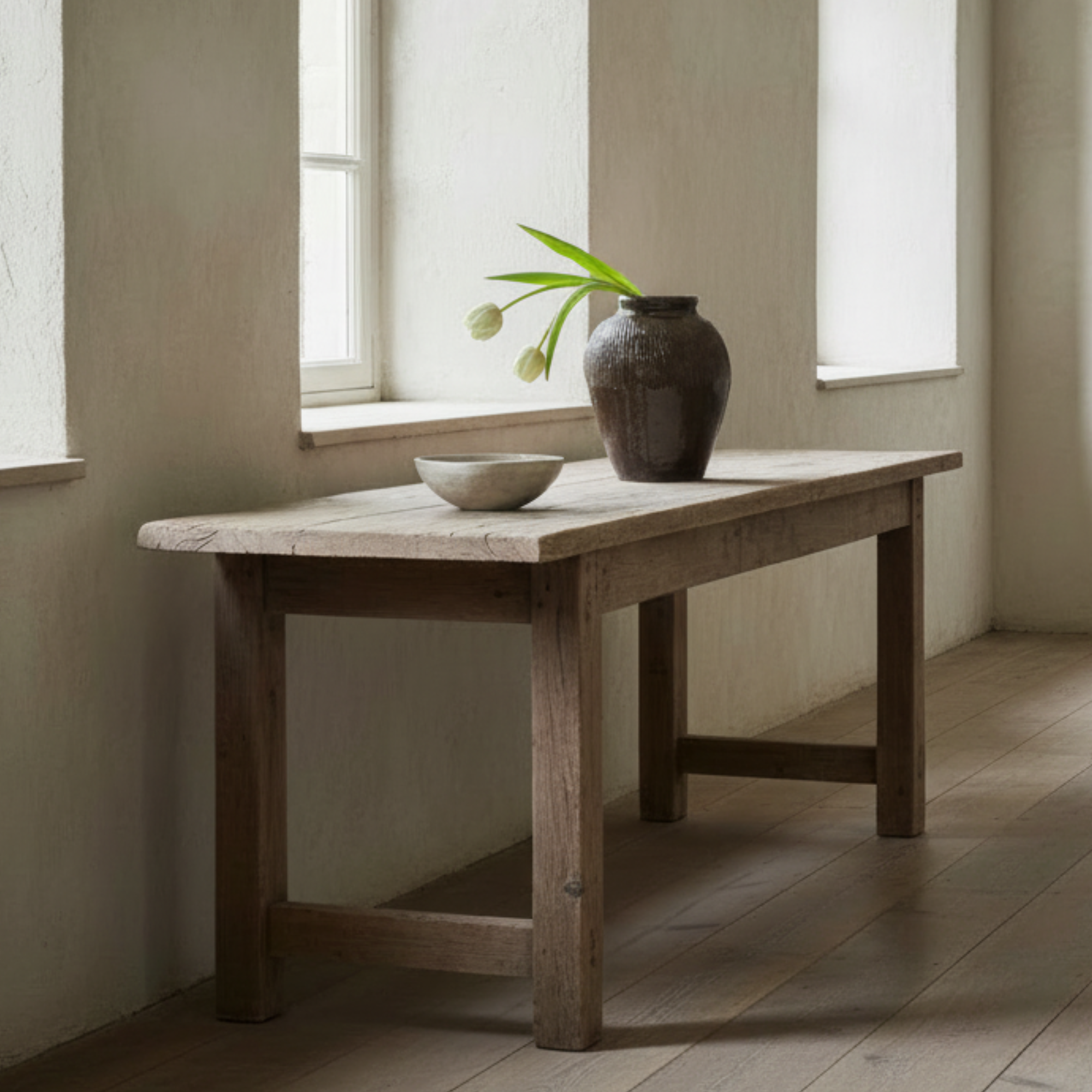 Found Decorative Textured Clay Jar | Small