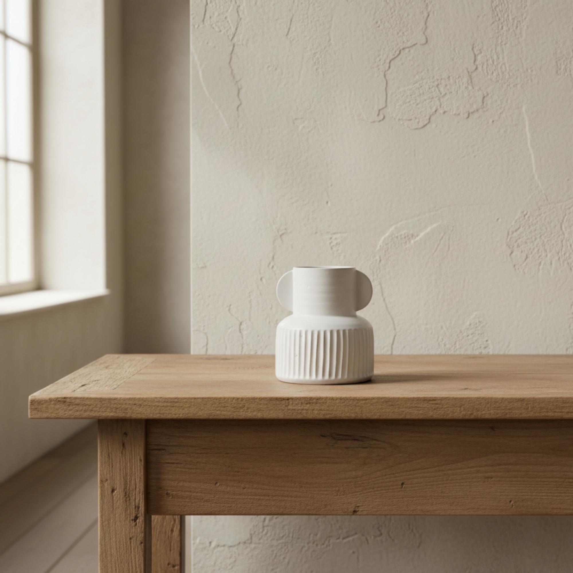 Stone Pleated Vase