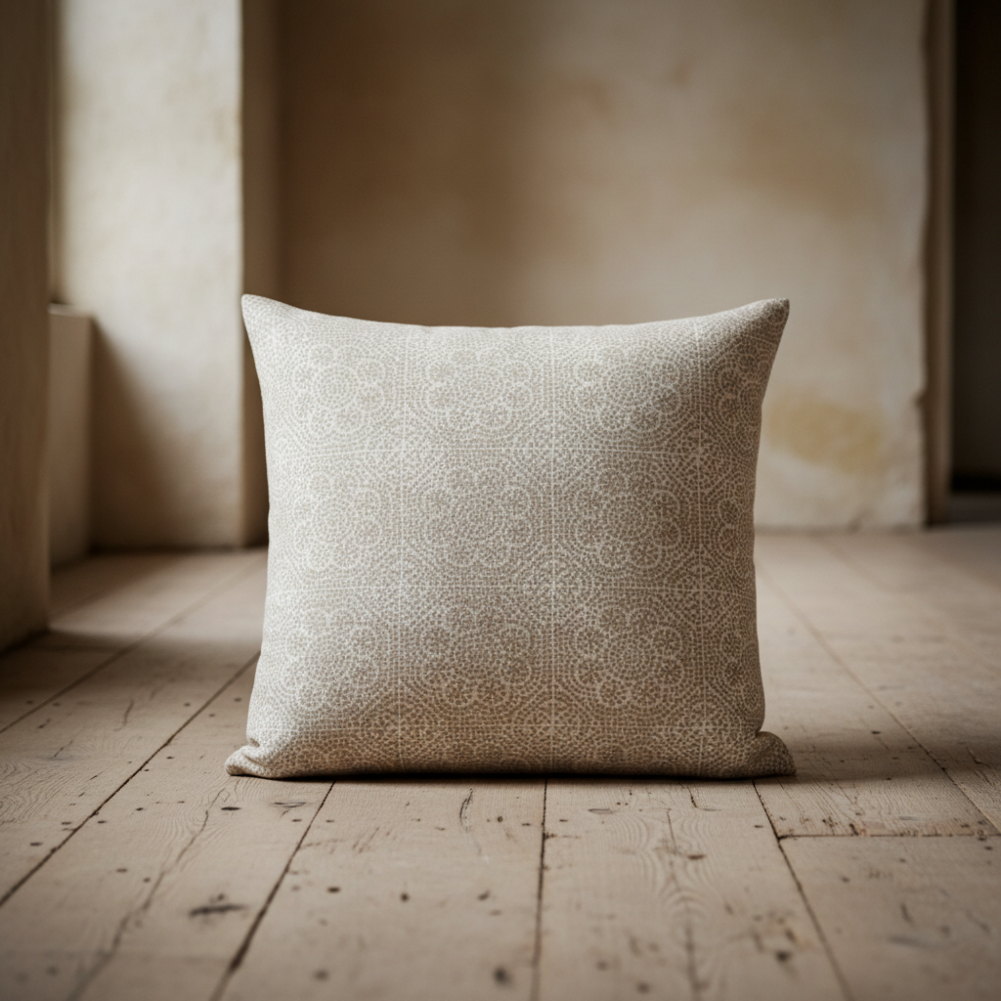 Wisteria White Pillow