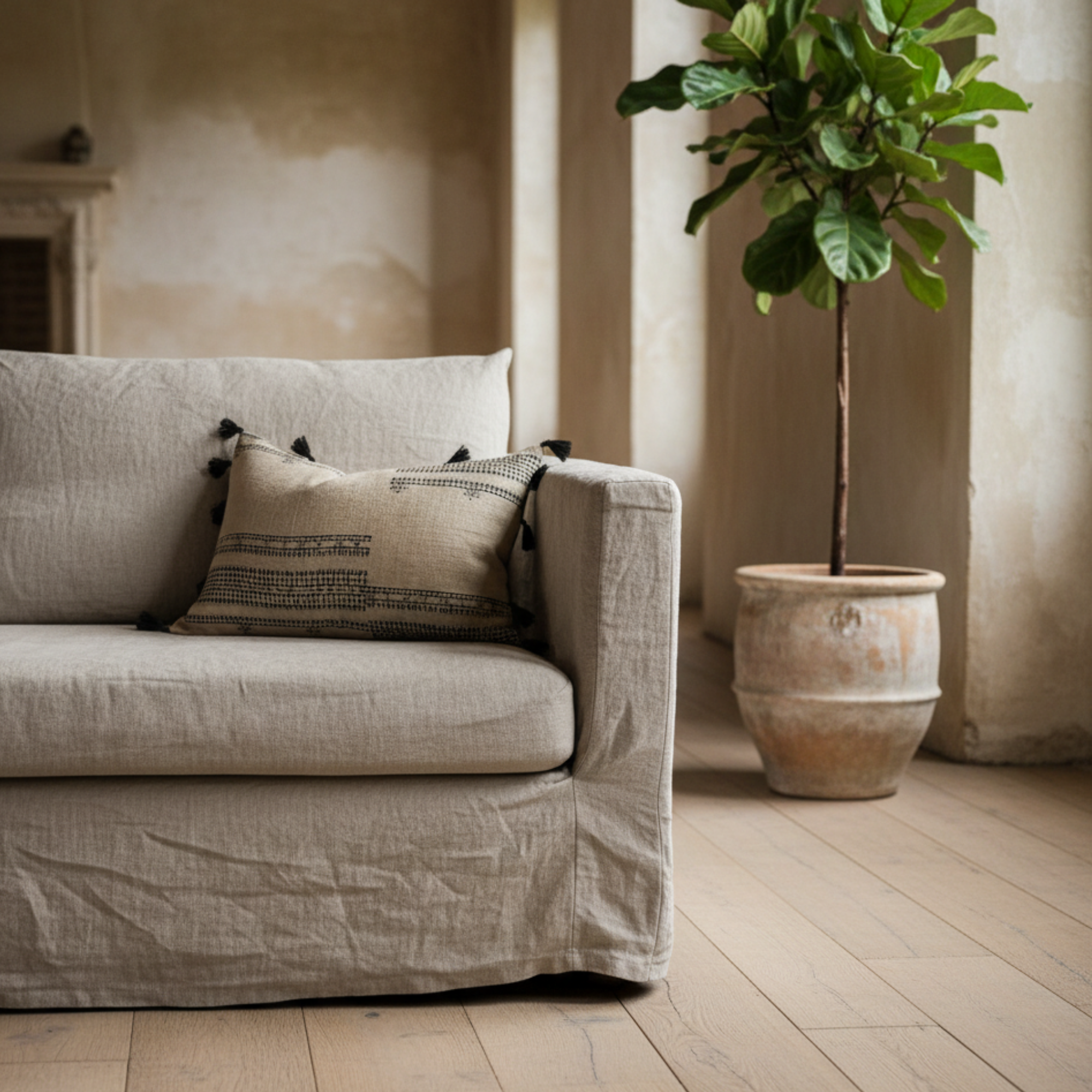 Lhop Hand Blocked Pillow