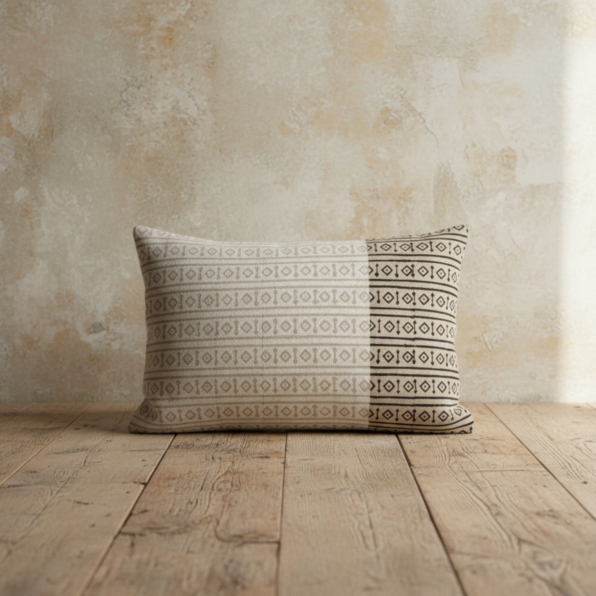 Misa White Band Pillow