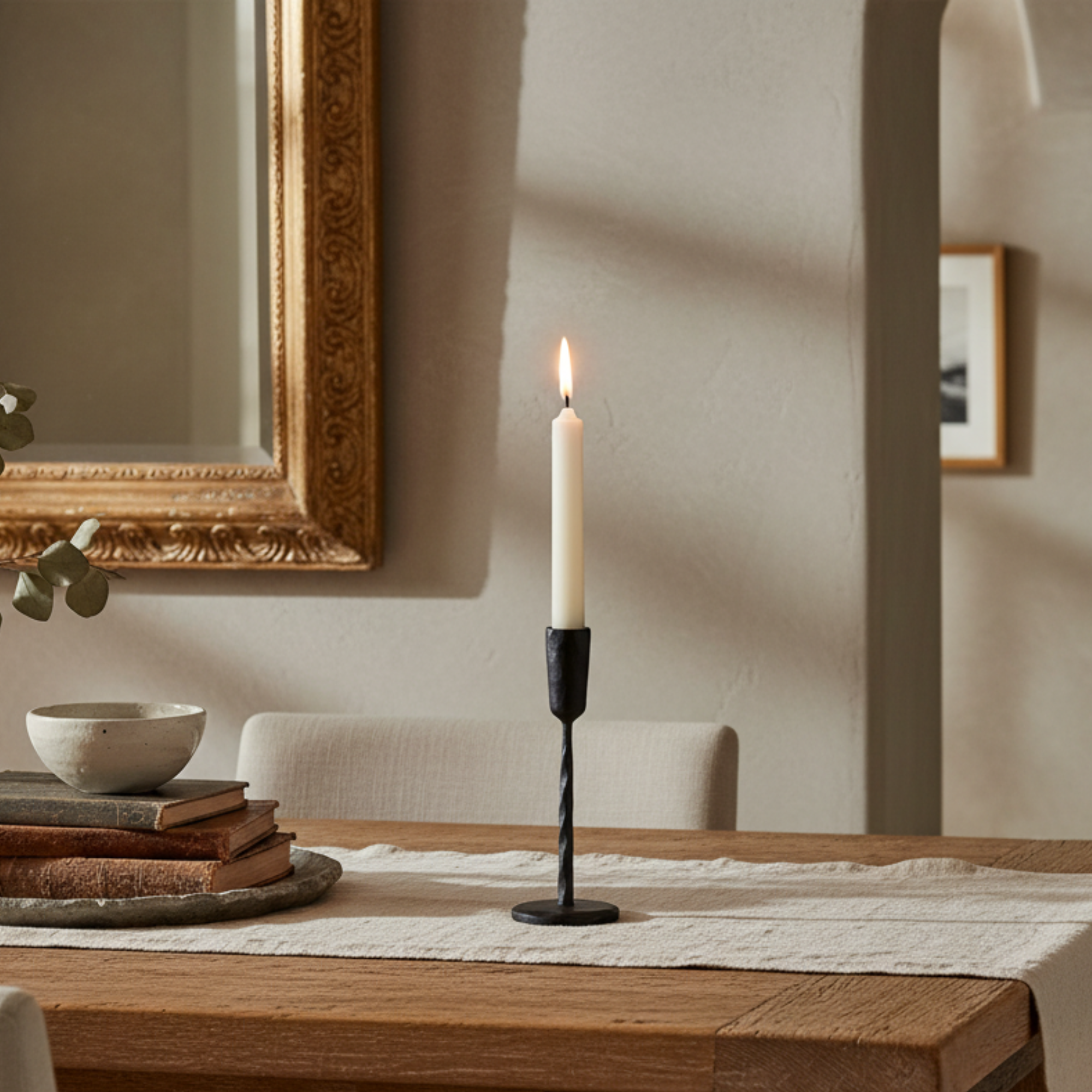 Luna Forged Candlestick | Small