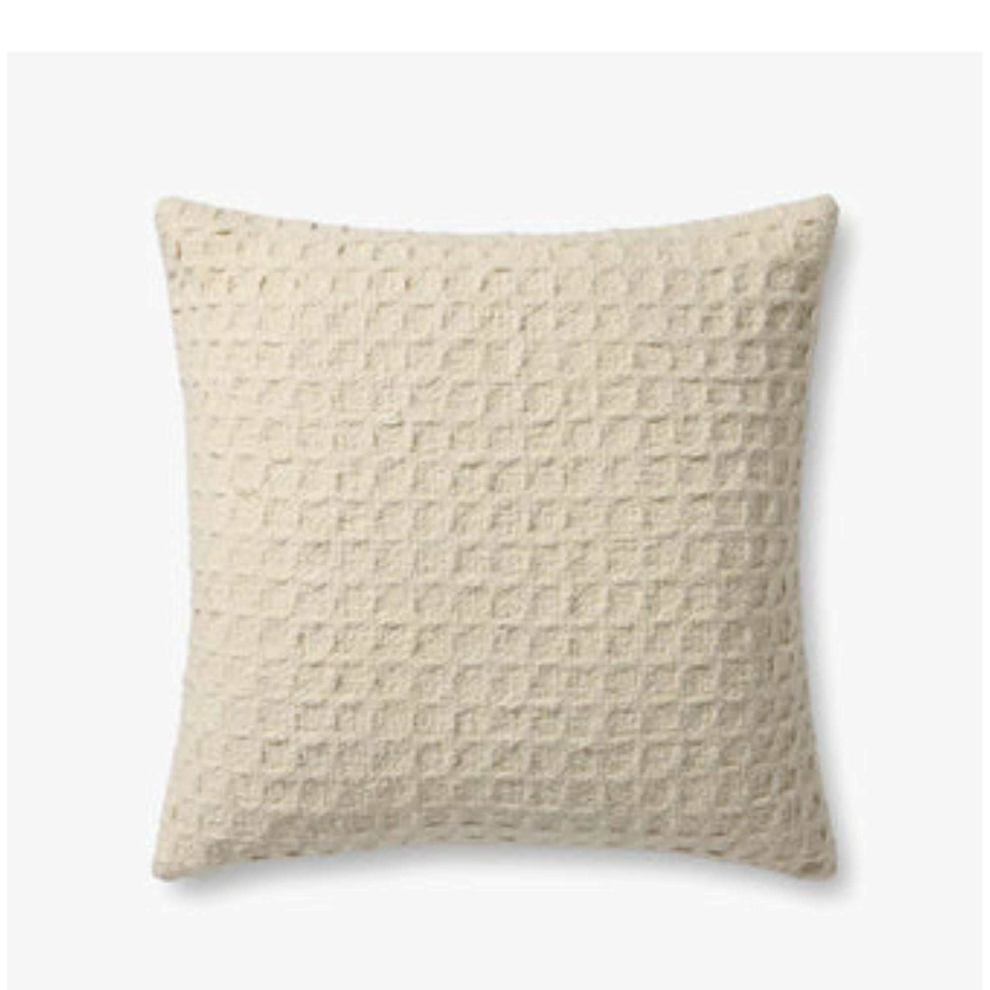 Ivory Waffle Pillow | Amber Lewis x Loloi