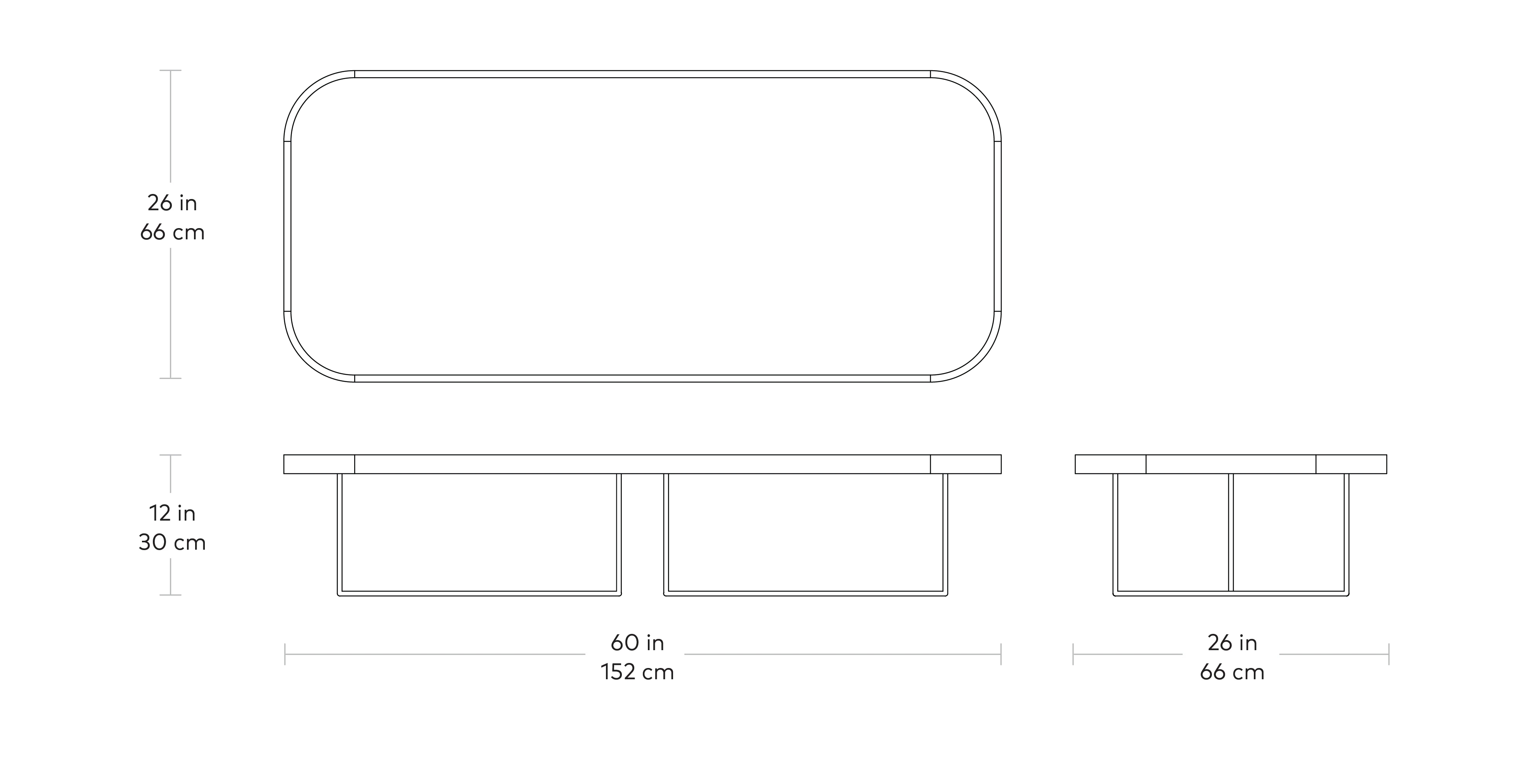 Porter Coffee Table Rectangle | Floor Sample