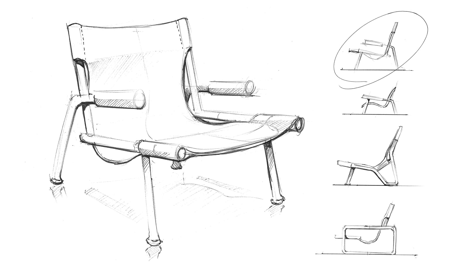 Wyatt Sling Chair | Floor Sample