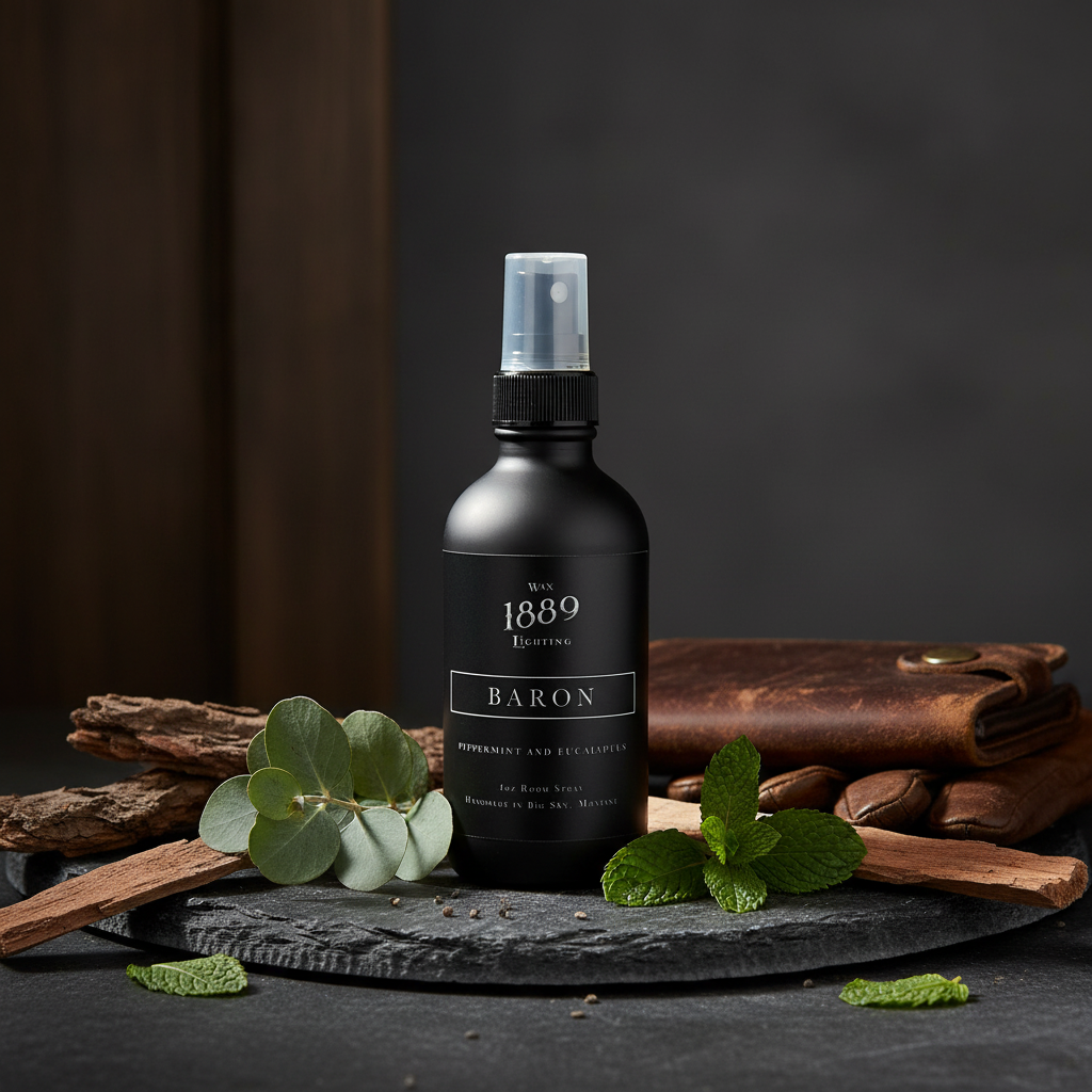 Baron 4oz Room Spray - Sales-Optimized Lifestyle Image