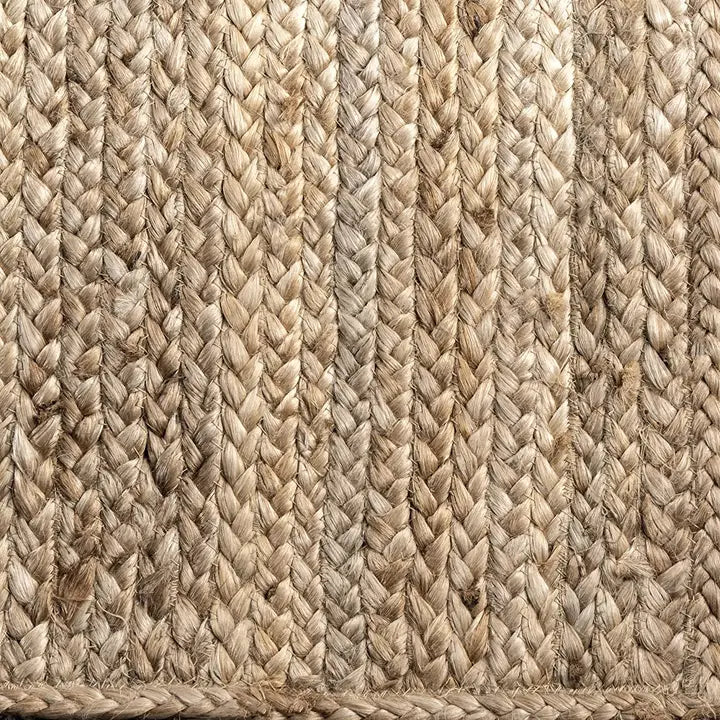 Beige Jute Braided Area Rug