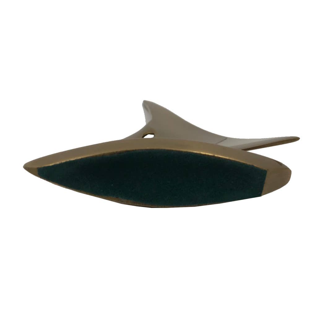 Antiqued Brass Sailboat Paperweight