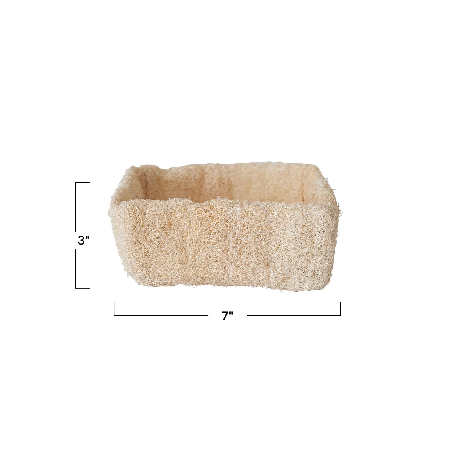 Loofah Container | Natural