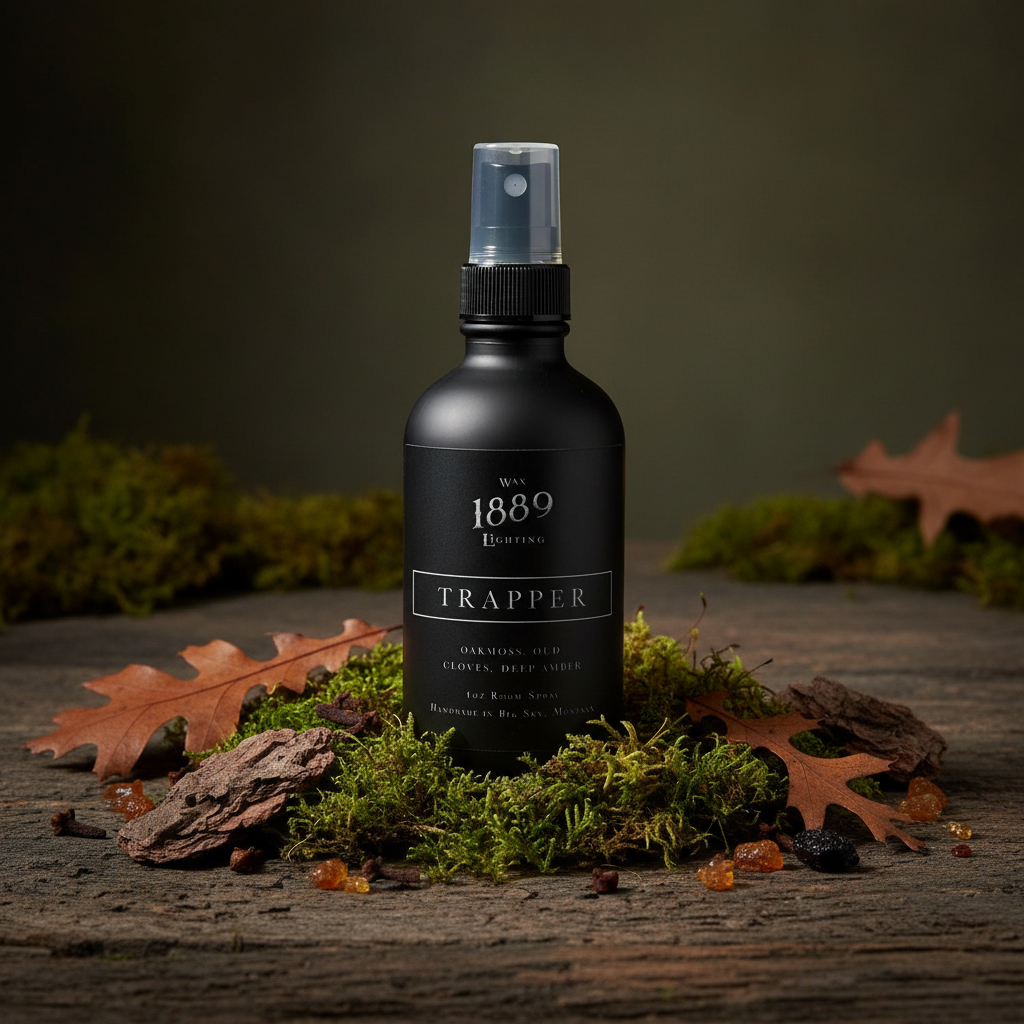 Trapper 4oz Room Spray - Sales-Optimized Lifestyle Image