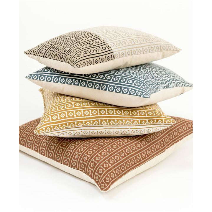 Misa White Band Pillow