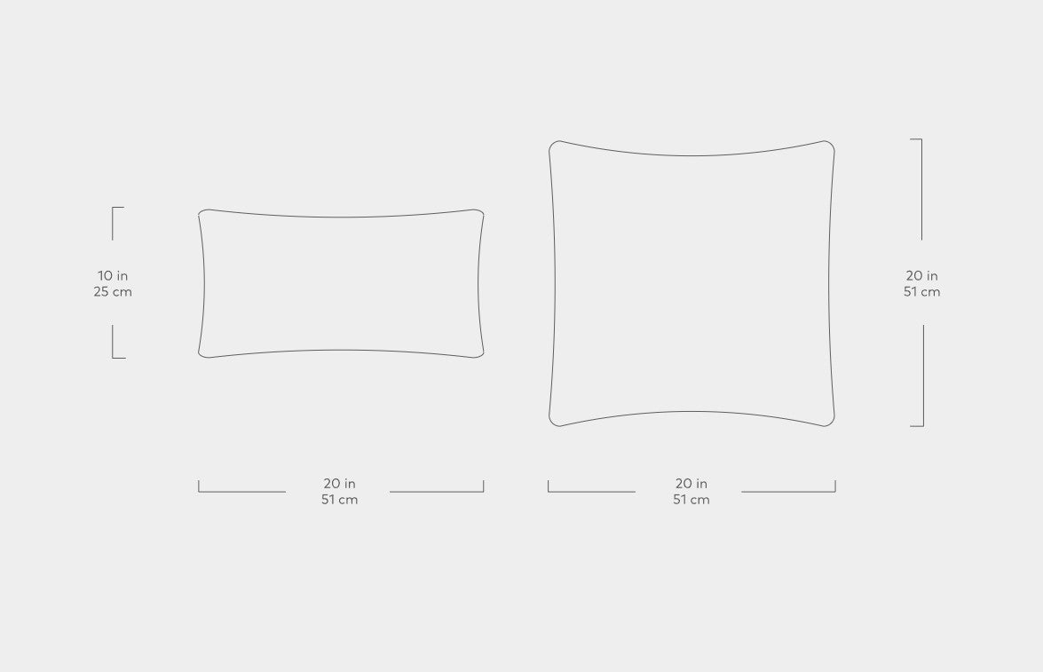 Saddle Grey/Stockholm | Duo Pillow