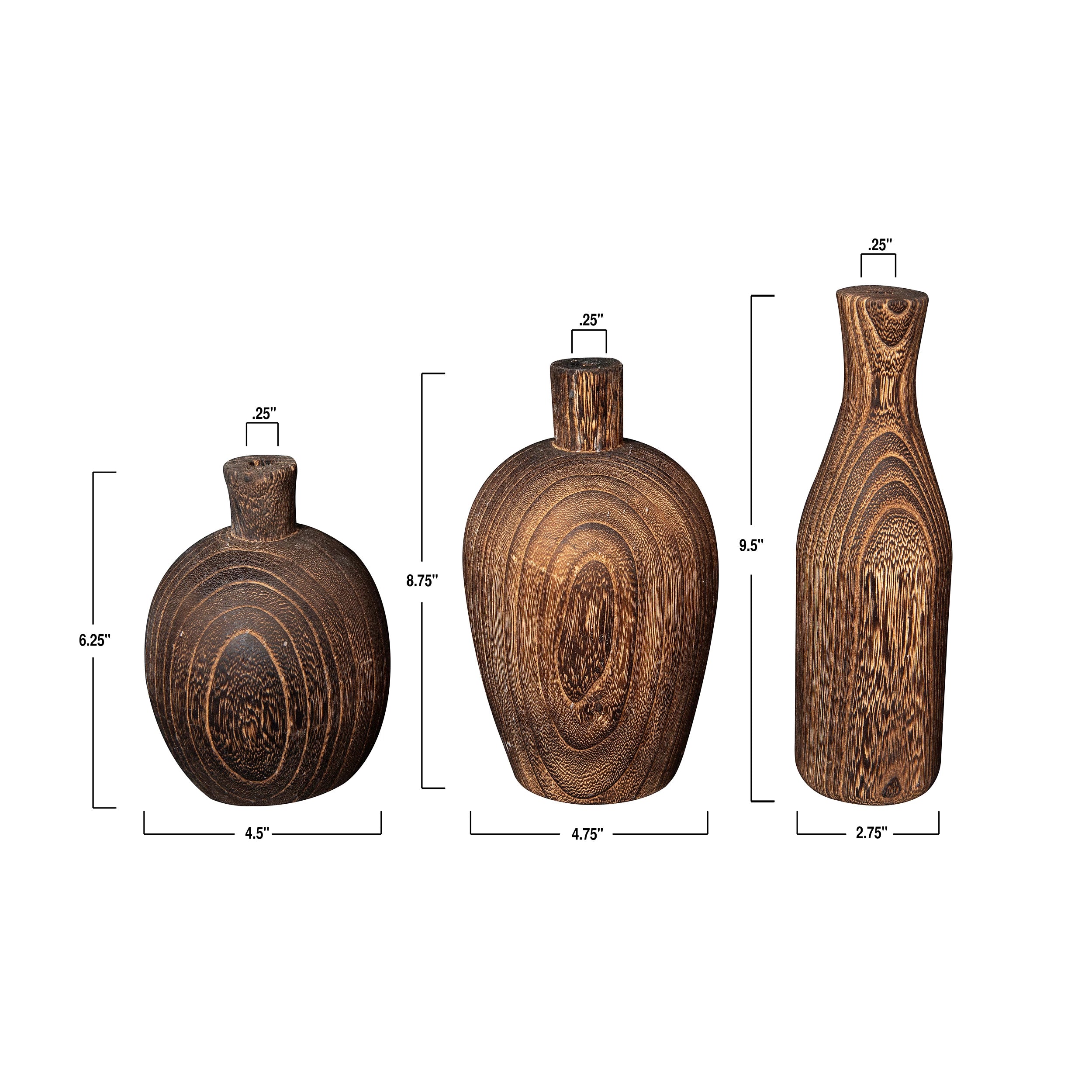 Decorative Paulownia Wood Vase