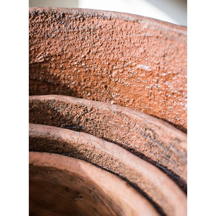 Extra Large Terracotta Red Concrete Planter Pot