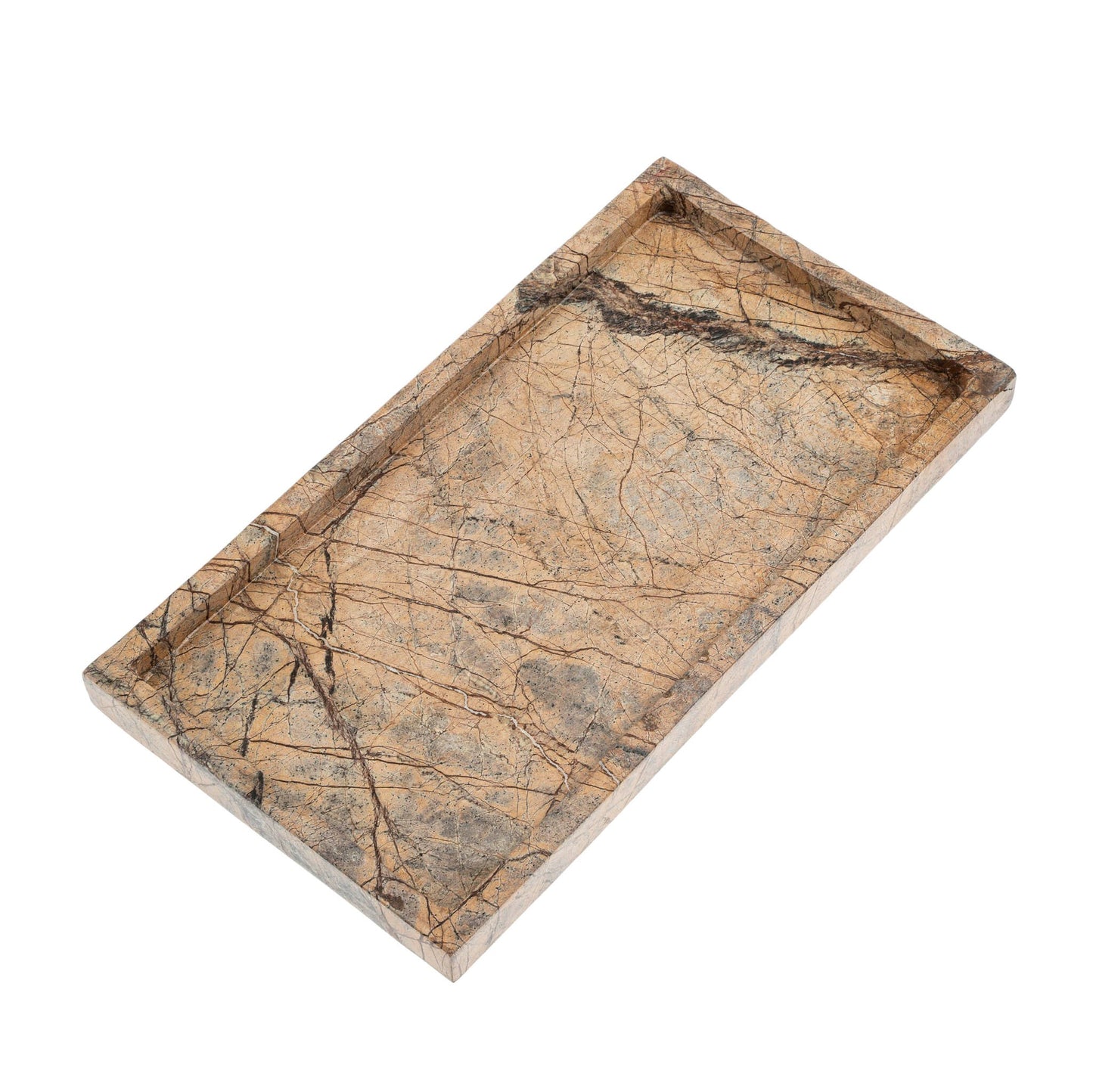 Rectangular Rainforest Marble Tray