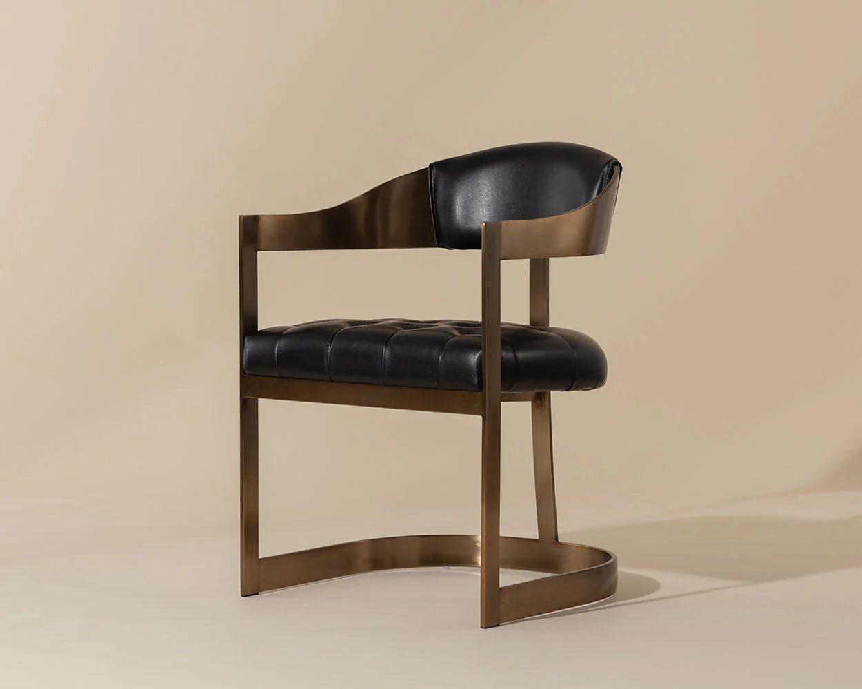 Beaumont Dining Armchair | Antique Brass