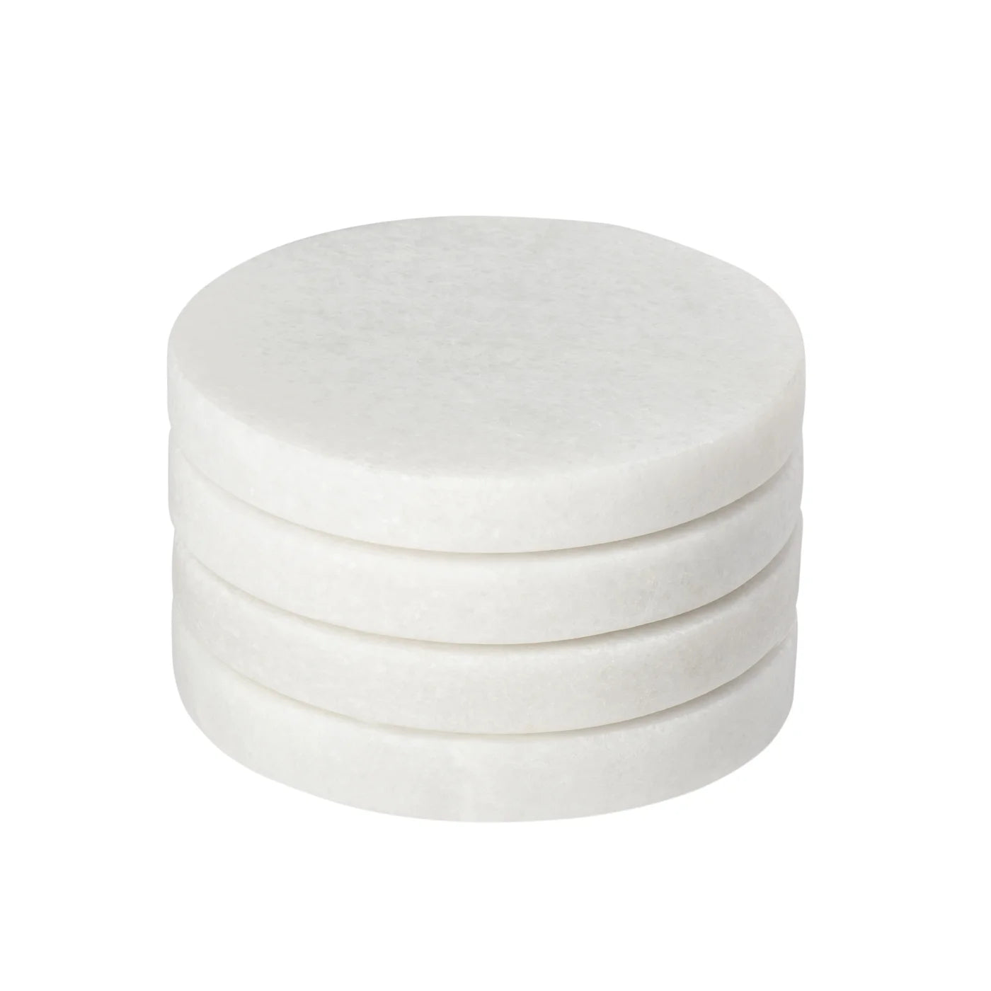 Marble 4 Piece Round Coaster Set