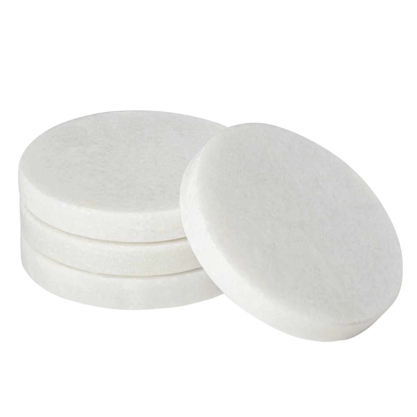 Marble 4 Piece Round Coaster Set