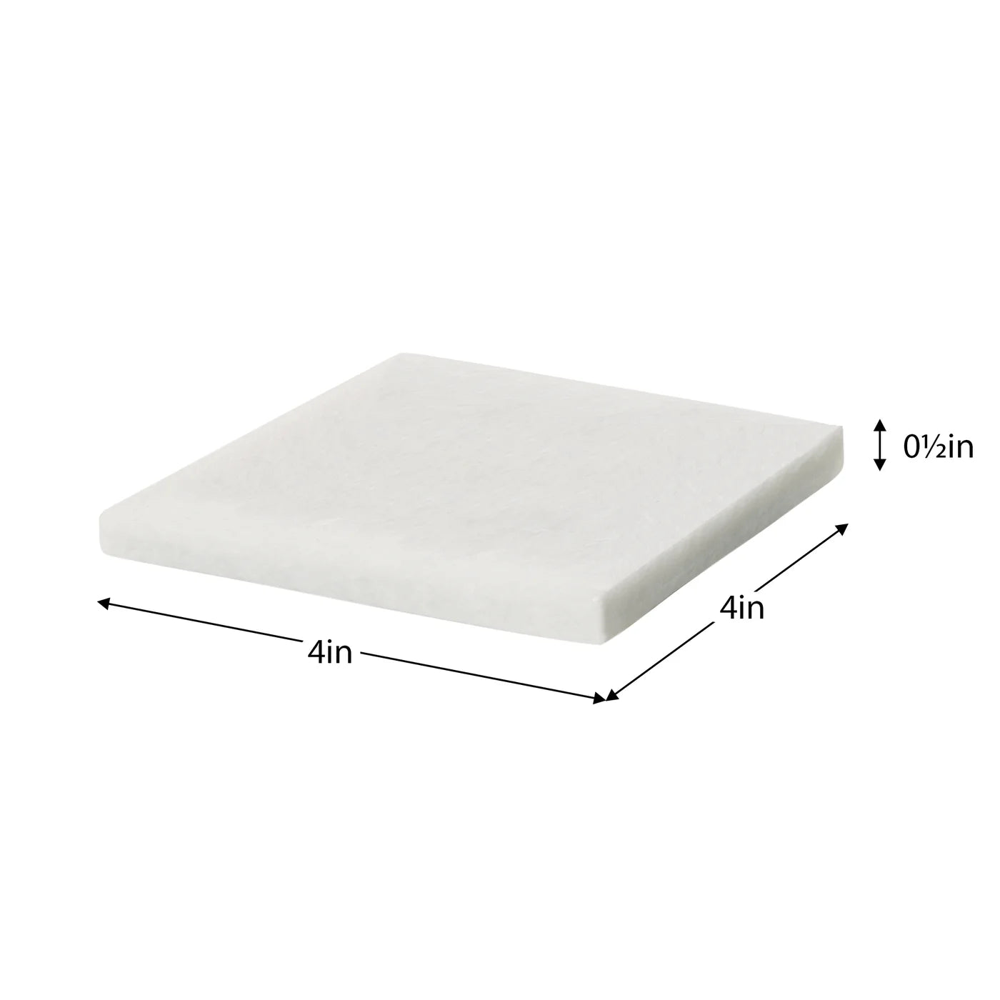 Marble 4 Piece Square Coaster Set