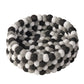 MODWOOL Felt Ball 9" Diameter Decor Bowl | Black/White/Grey