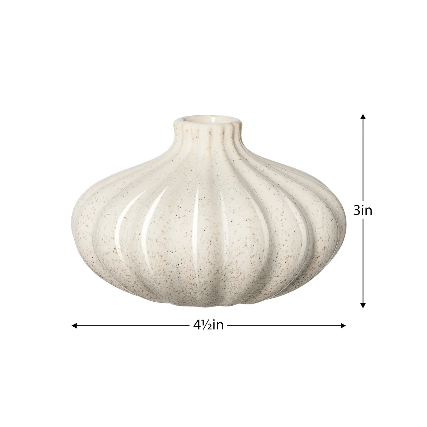 Allium Gourd | Reactive White Glaze Ceramic Vase