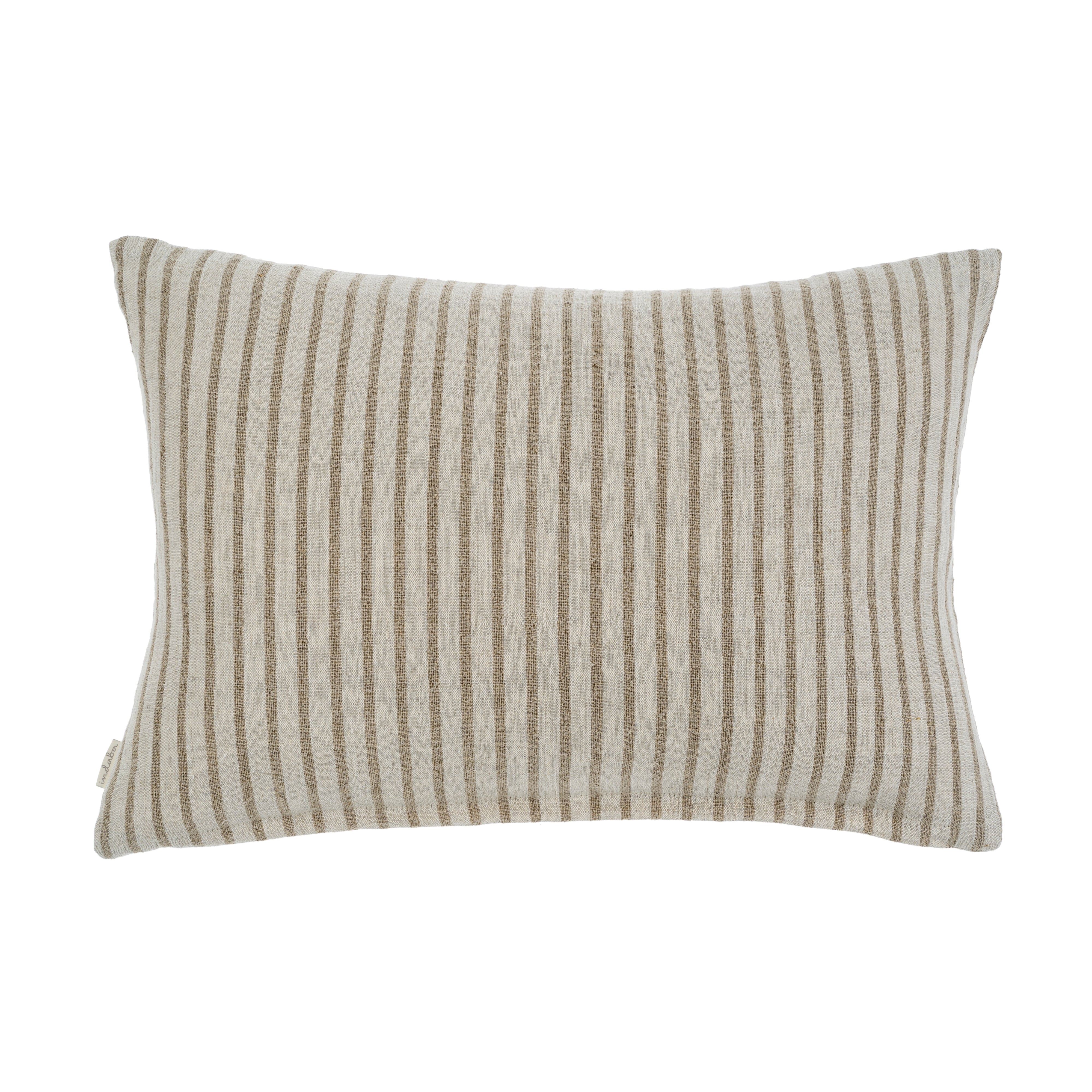 Pinstripe Linen Pillow | Natural