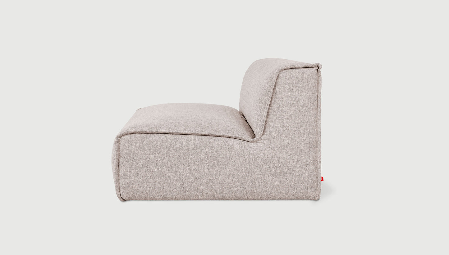 Nexus Modular Armless Chair Parliament Coffee | Floor Sample