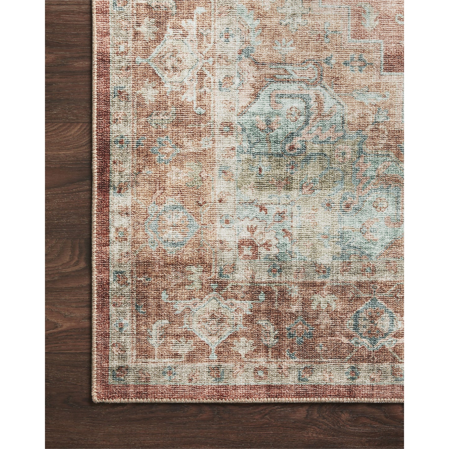 Heidi | Terracotta/Aqua | 2' x 5'