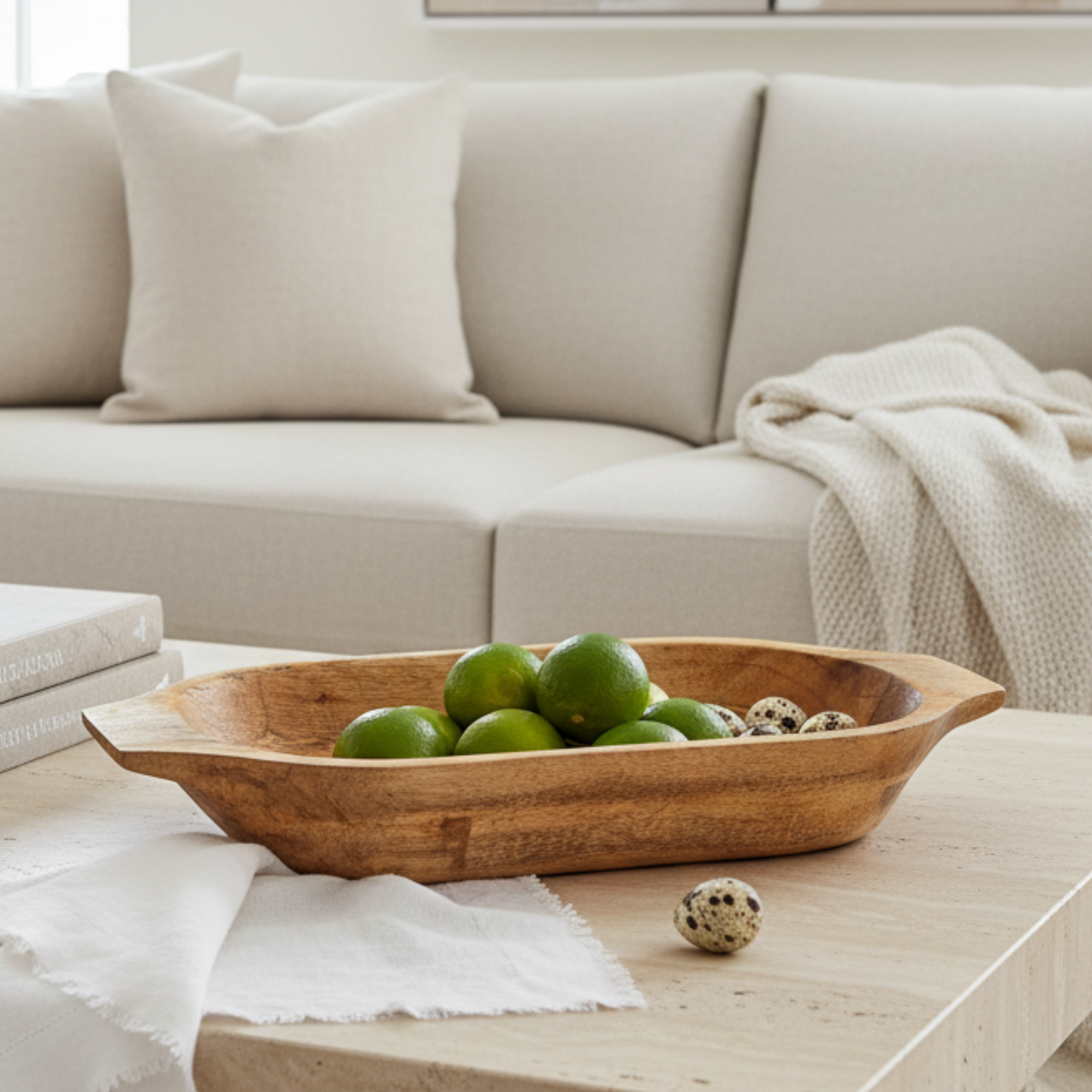 Wooden Dough Bowl | Large