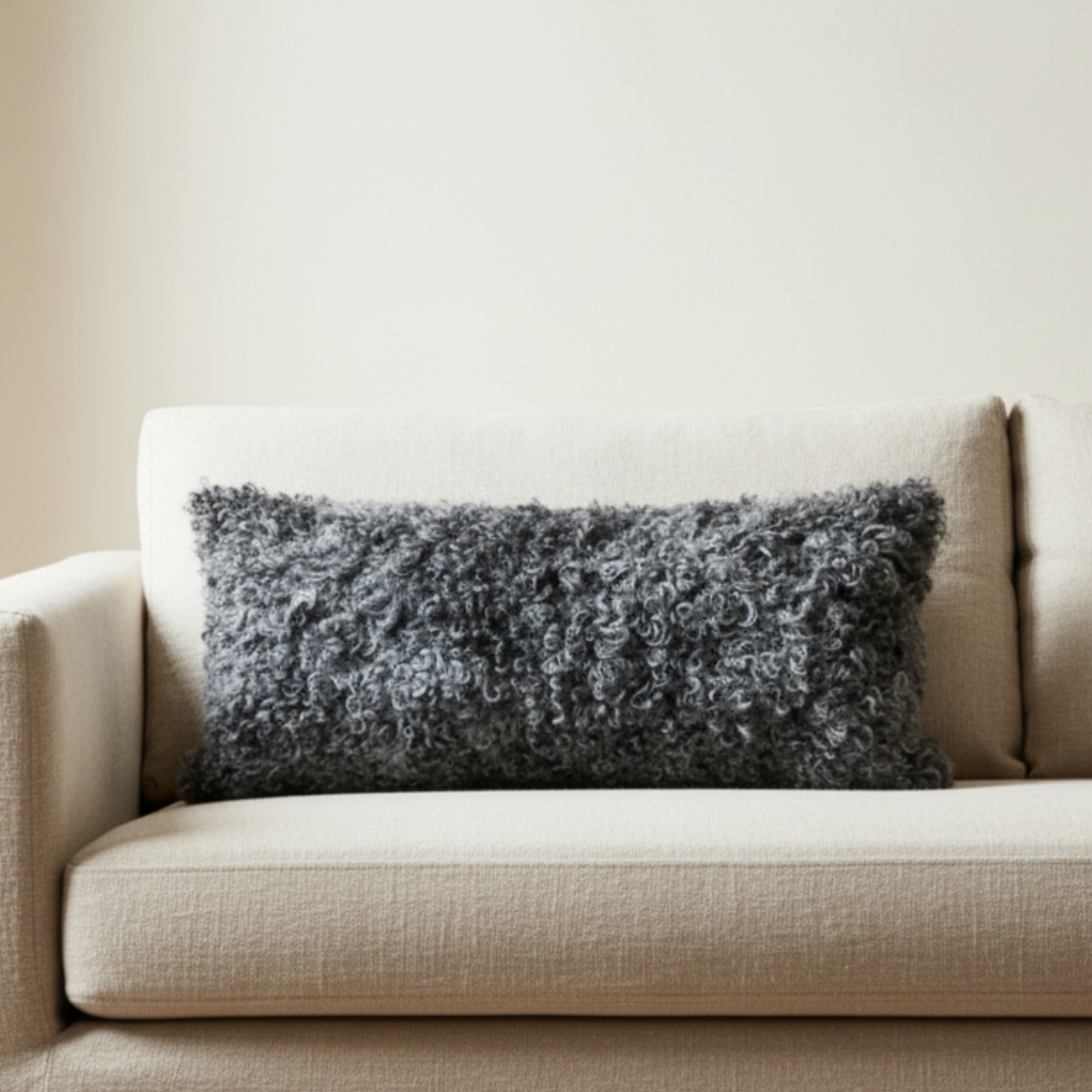 Gotland Sheepskin Lumbar Pillow