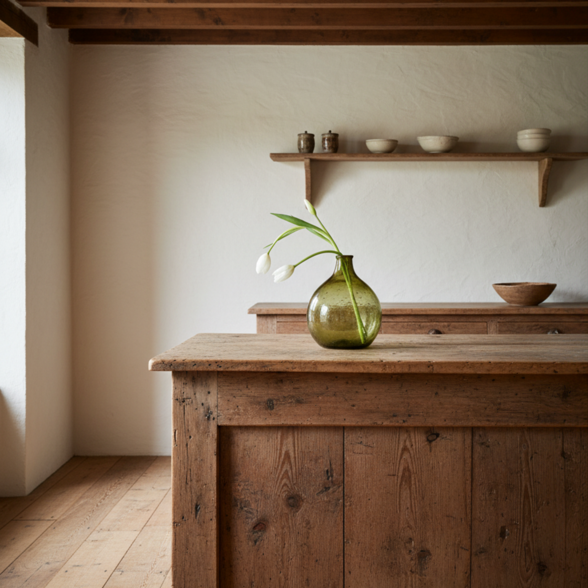 Hand-Blown Glass Vase