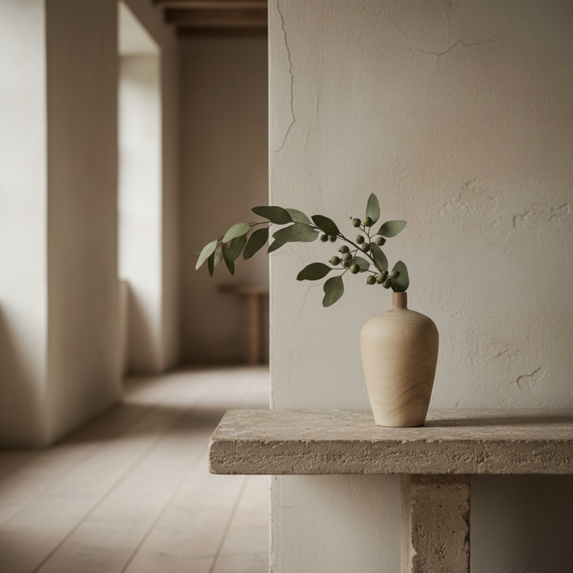 Paulownia Wood Vase | Medium Natural