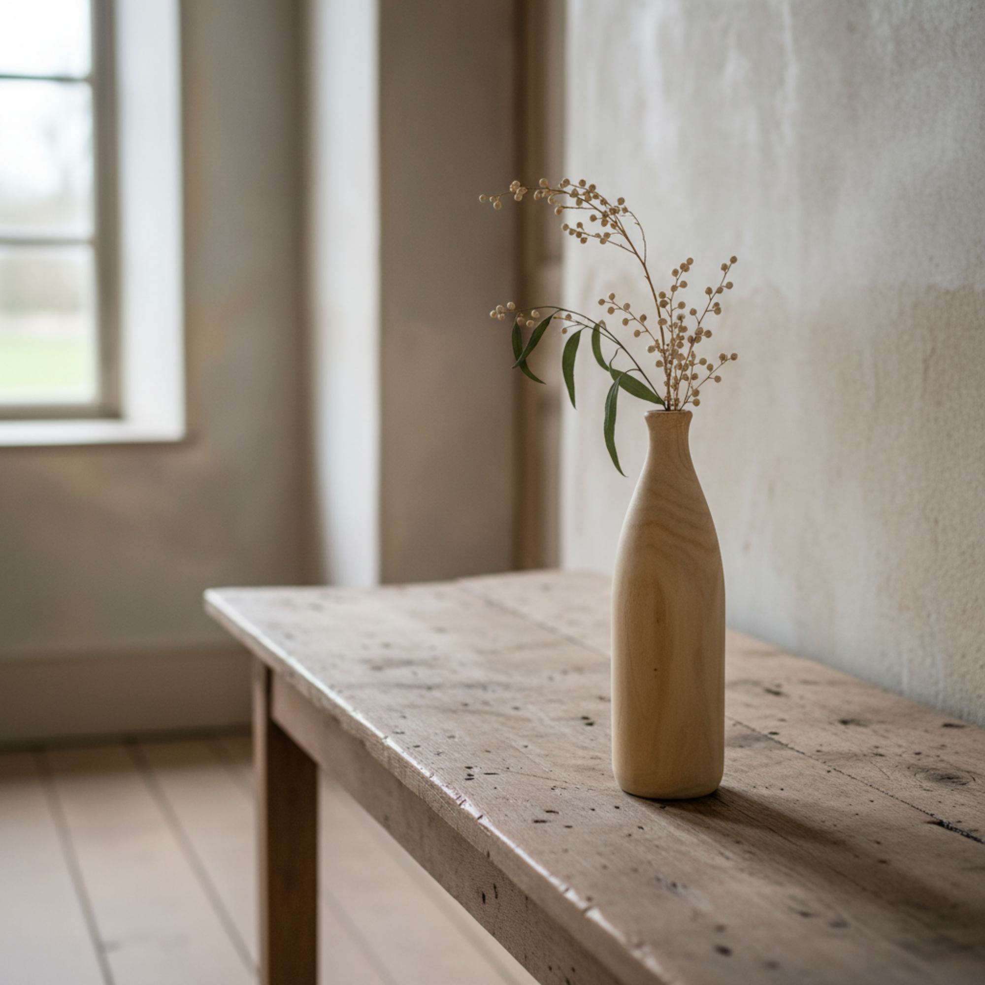 Paulownia Wood Vase | Large Natural