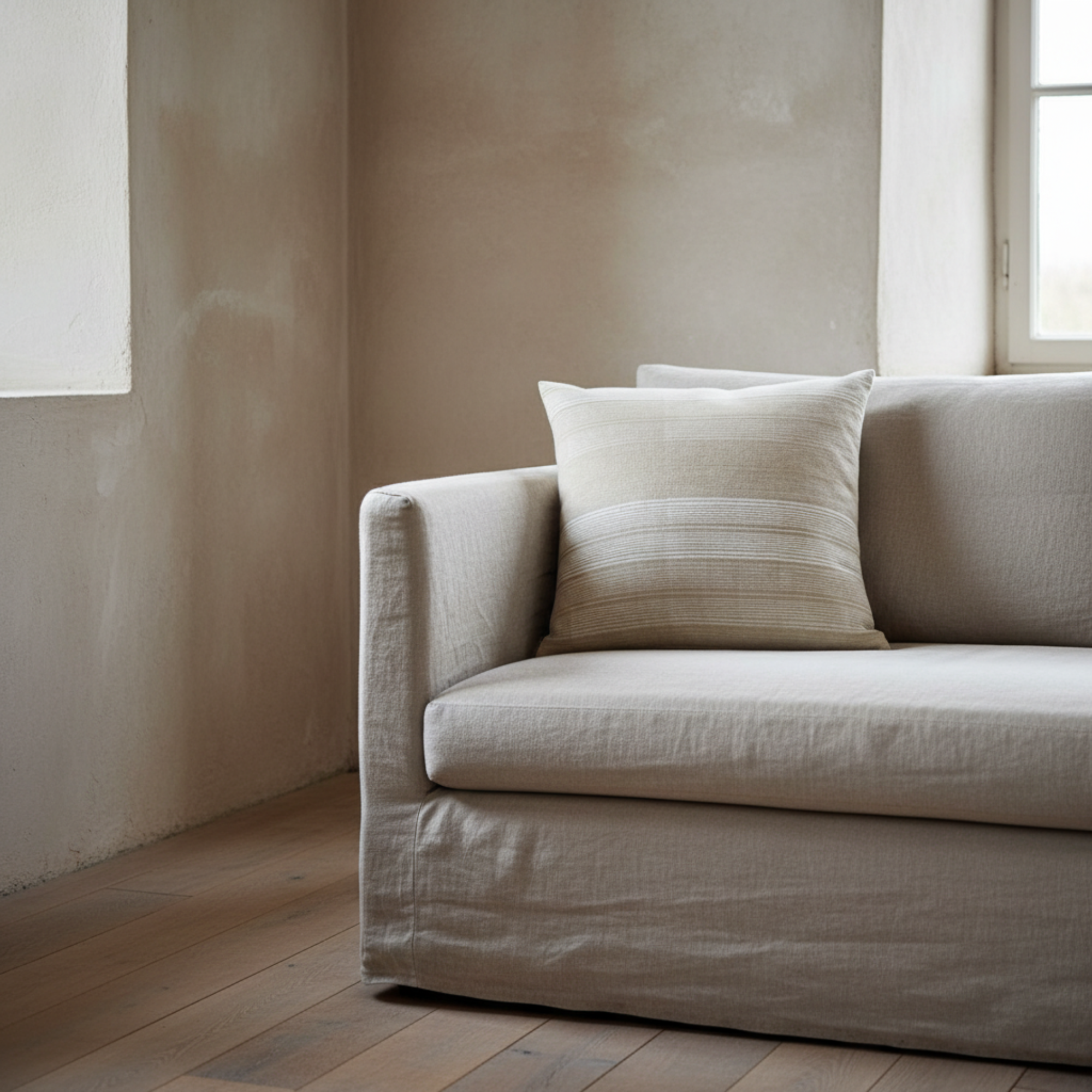 Stripes White Pillow