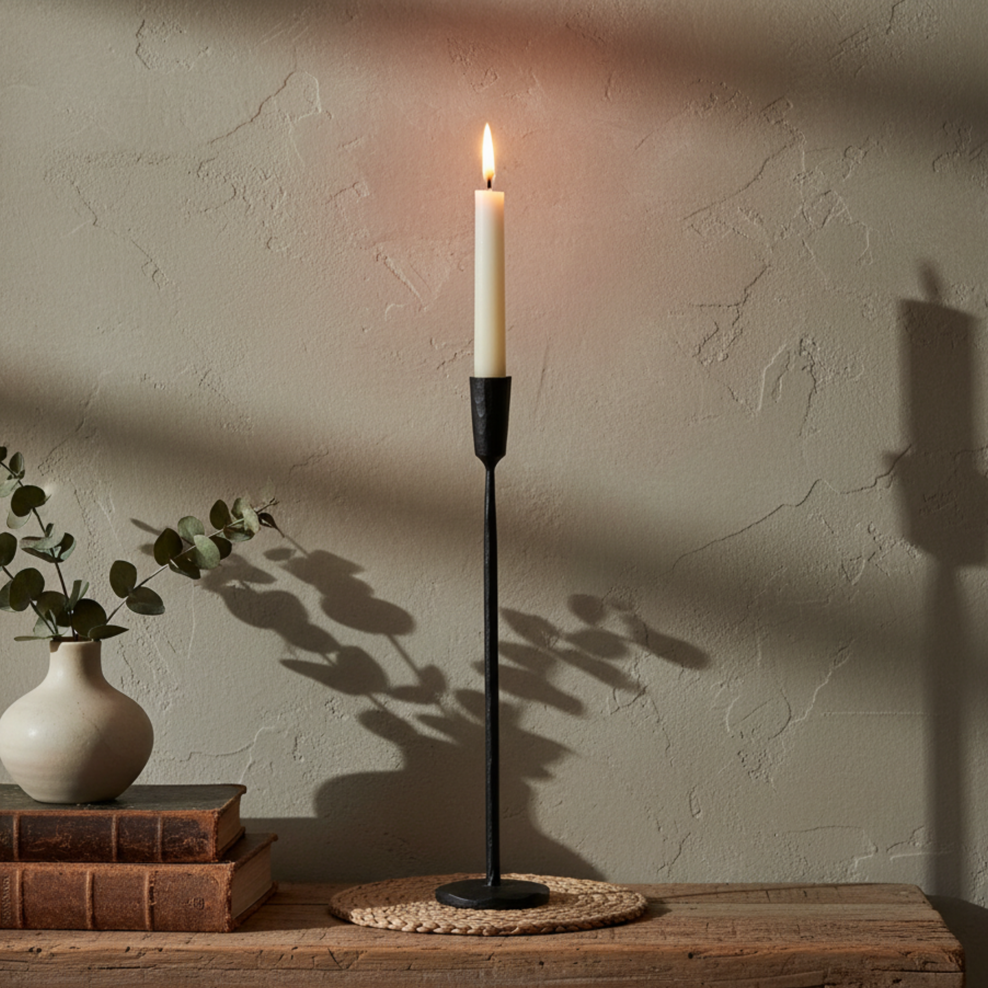 Luna Forged Candlestick | Large