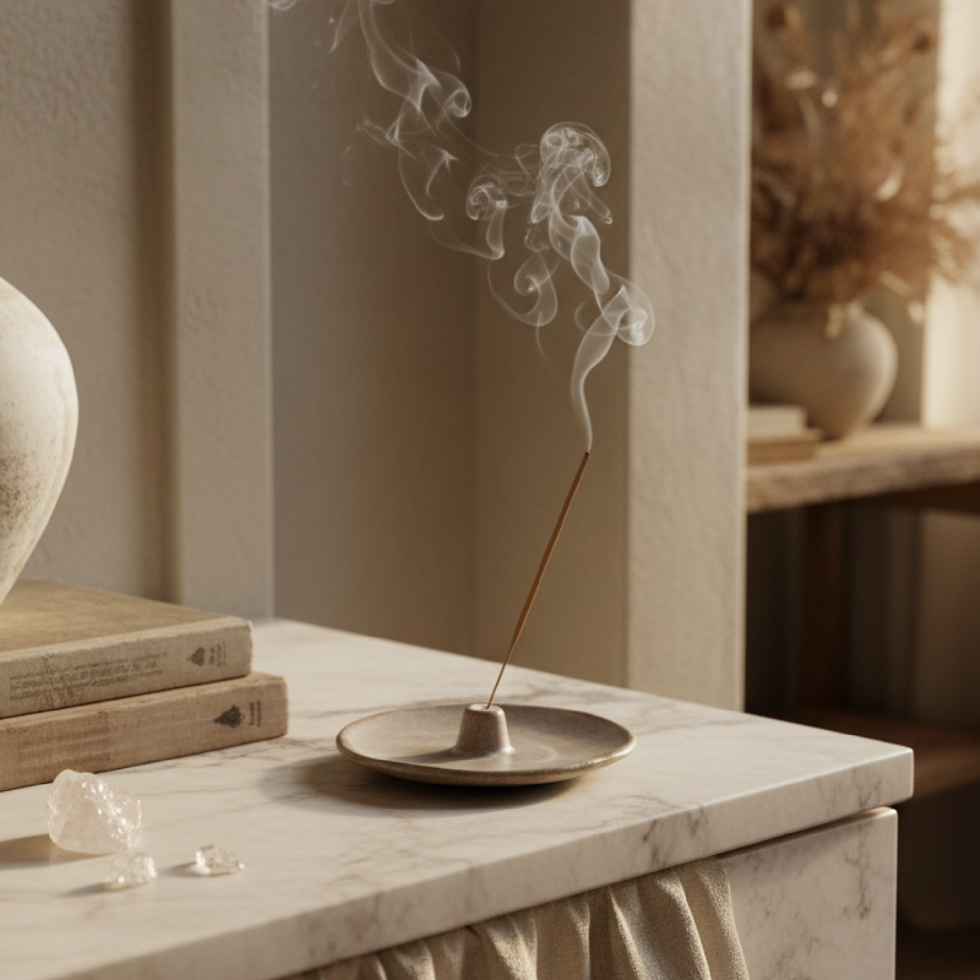 Sand Ceramic Incense Holder