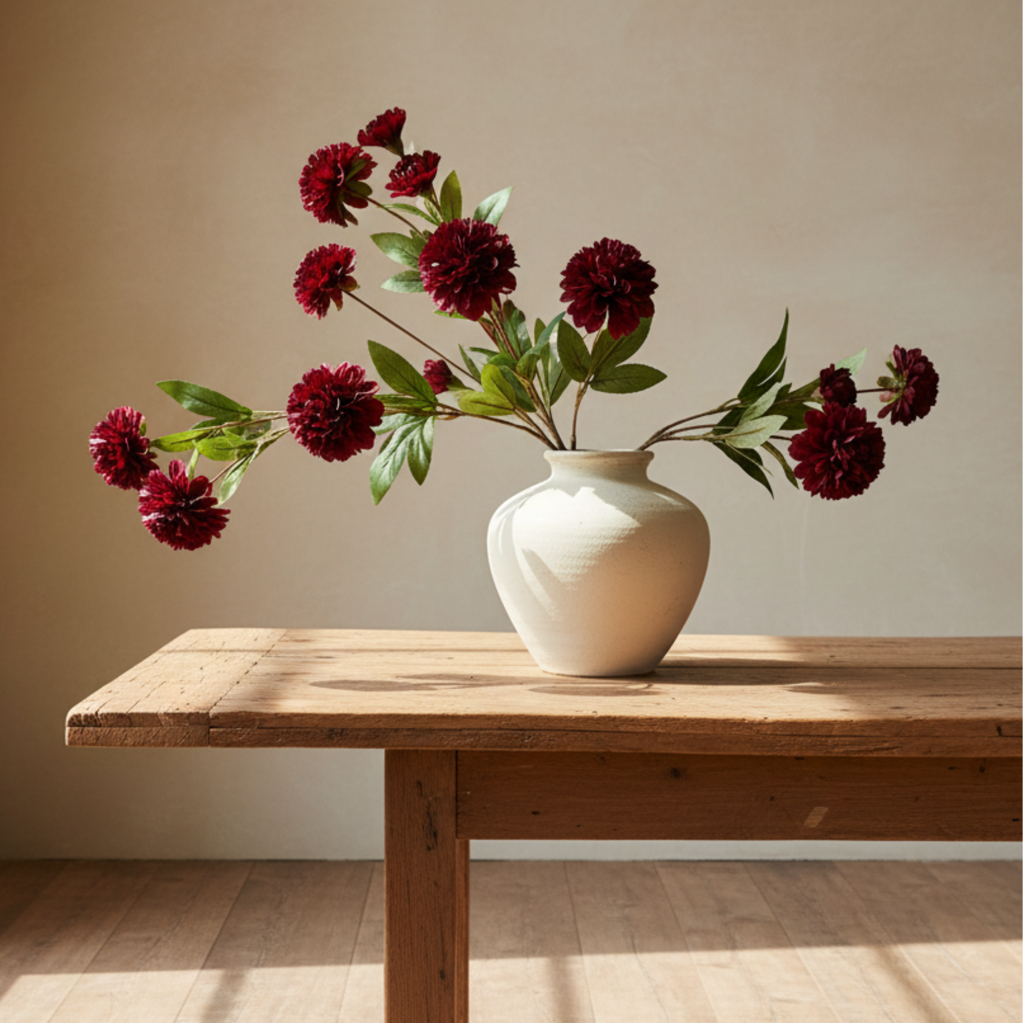 Ball Dahlia Stem | Burgundy